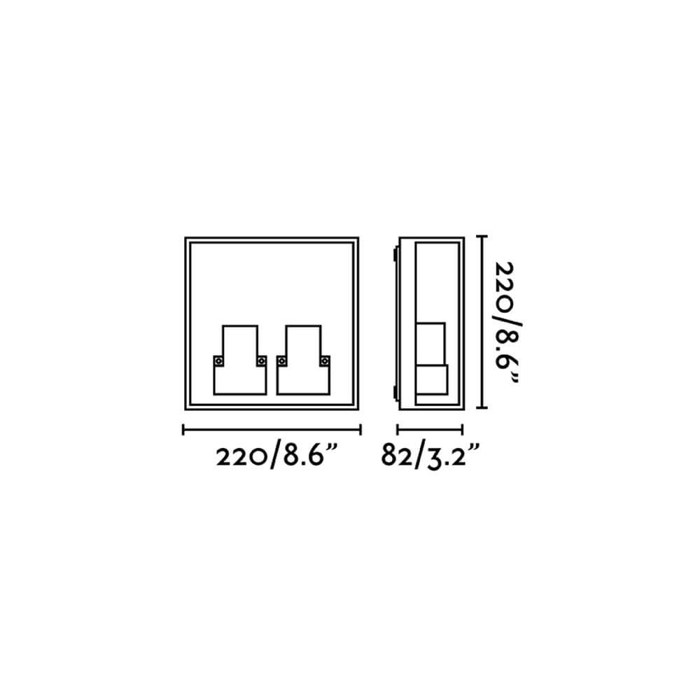 Bello Outdoor Wall Lamp | Aluminum, IP65 Weather Resistant