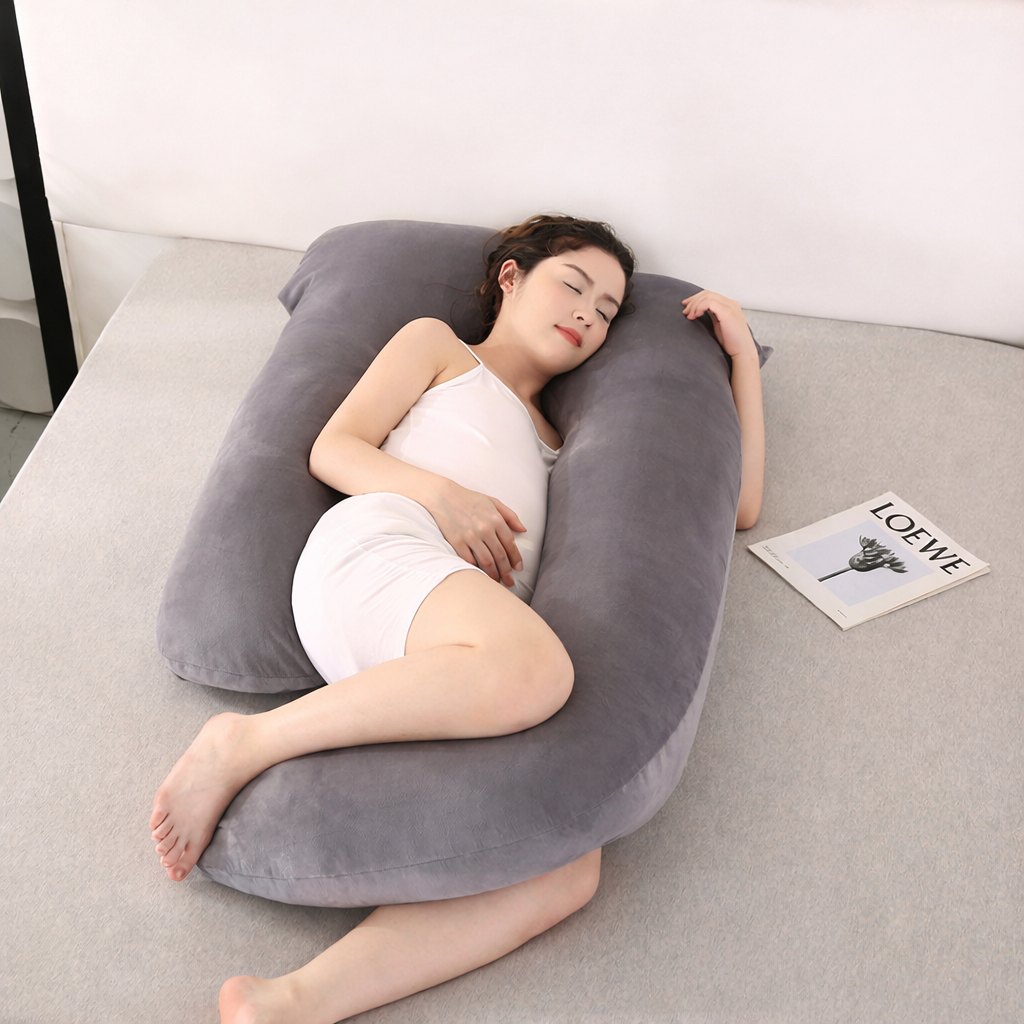 Bello U Shape Pregnancy Pillow | Removable Washable Cover, Full Body Support