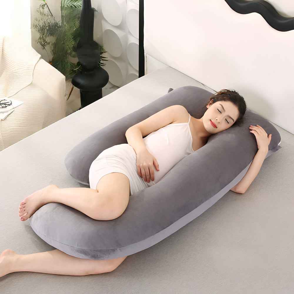 Bello U Shape Pregnancy Pillow | Removable Washable Cover, Full Body Support