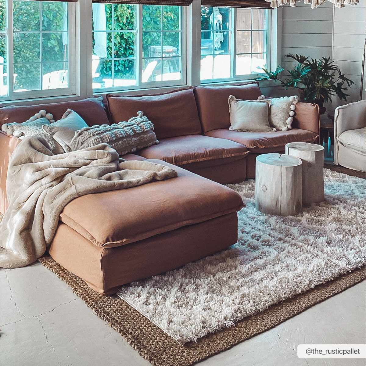 Creston Area Rug Plush Pile 100% Polypropylene Cream Beige