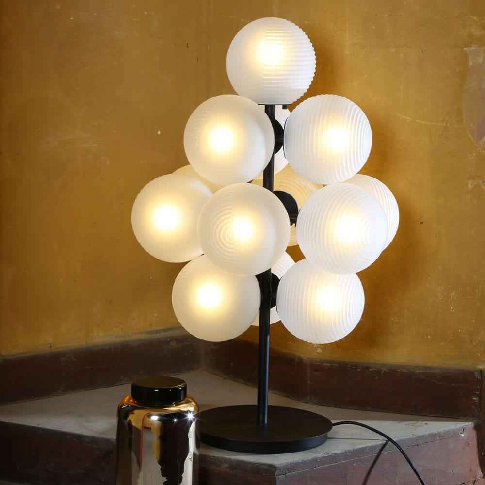 Bello LED Table Lamp | 13 Frosted Glass Spheres, 68cm Height