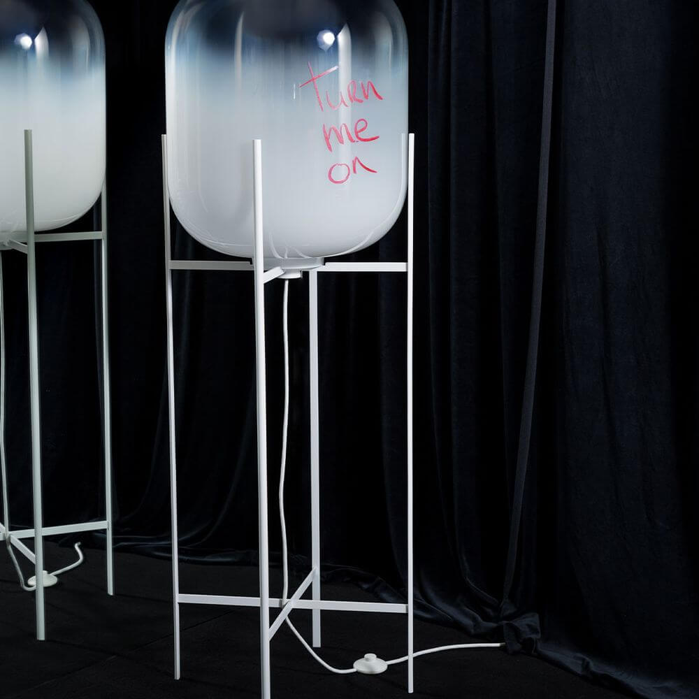 Bello LED Table Lamp | Mouth-Blown Glass, Industrial Design
