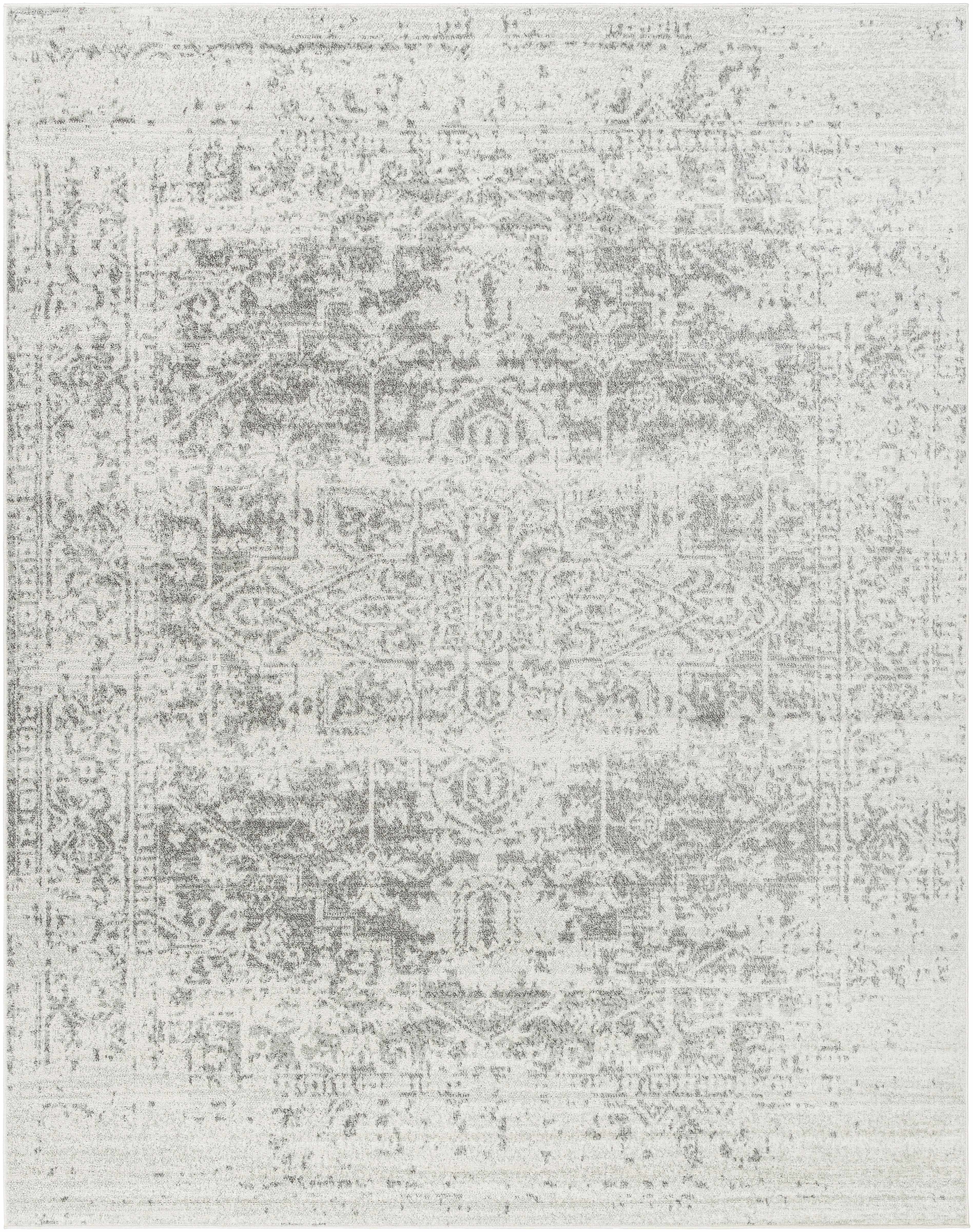 Raven Area Rug  Machine Woven  Charcoal Medium Gray