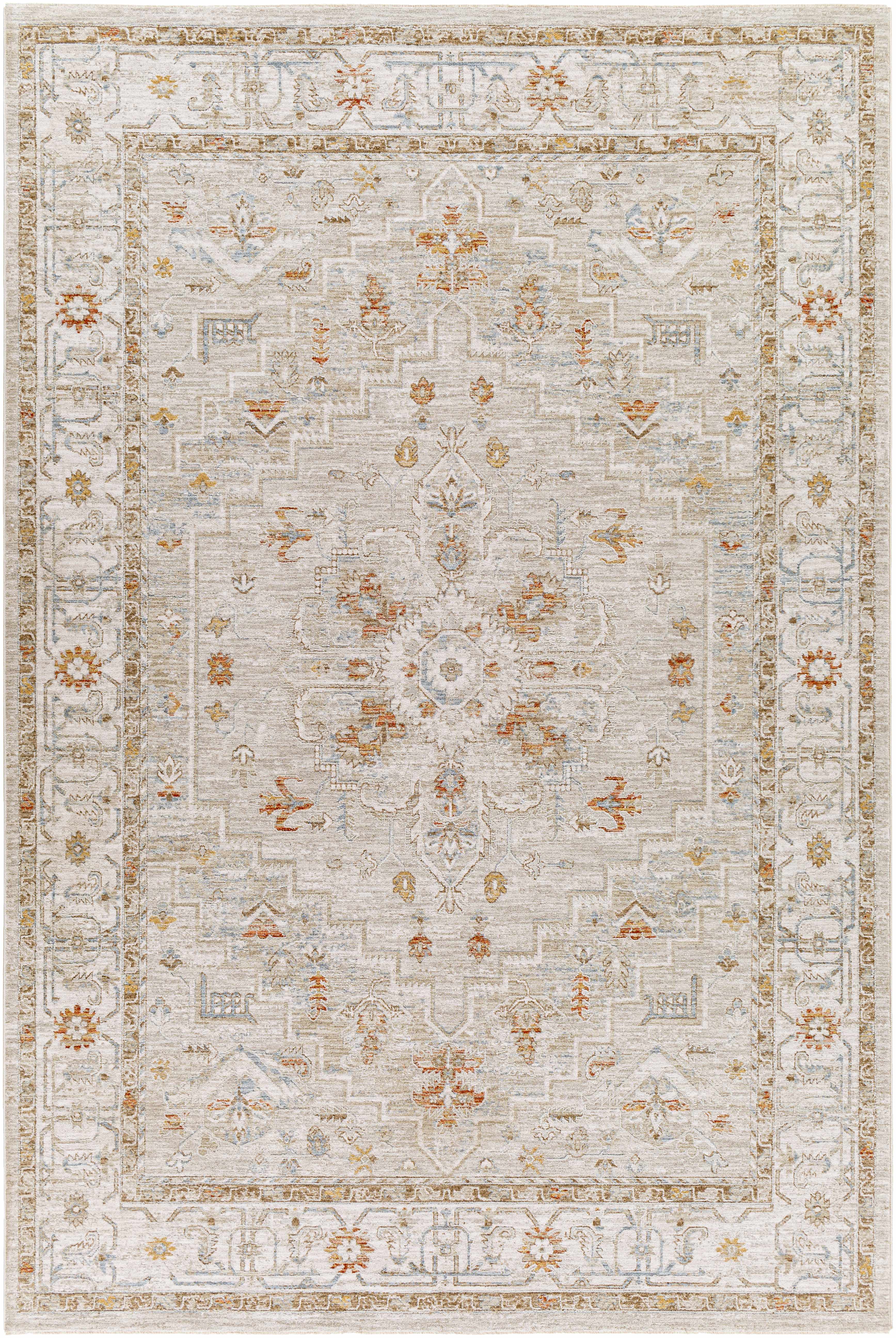 Riviera Turkish Rug  Medium Pile, Machine Woven, Denim