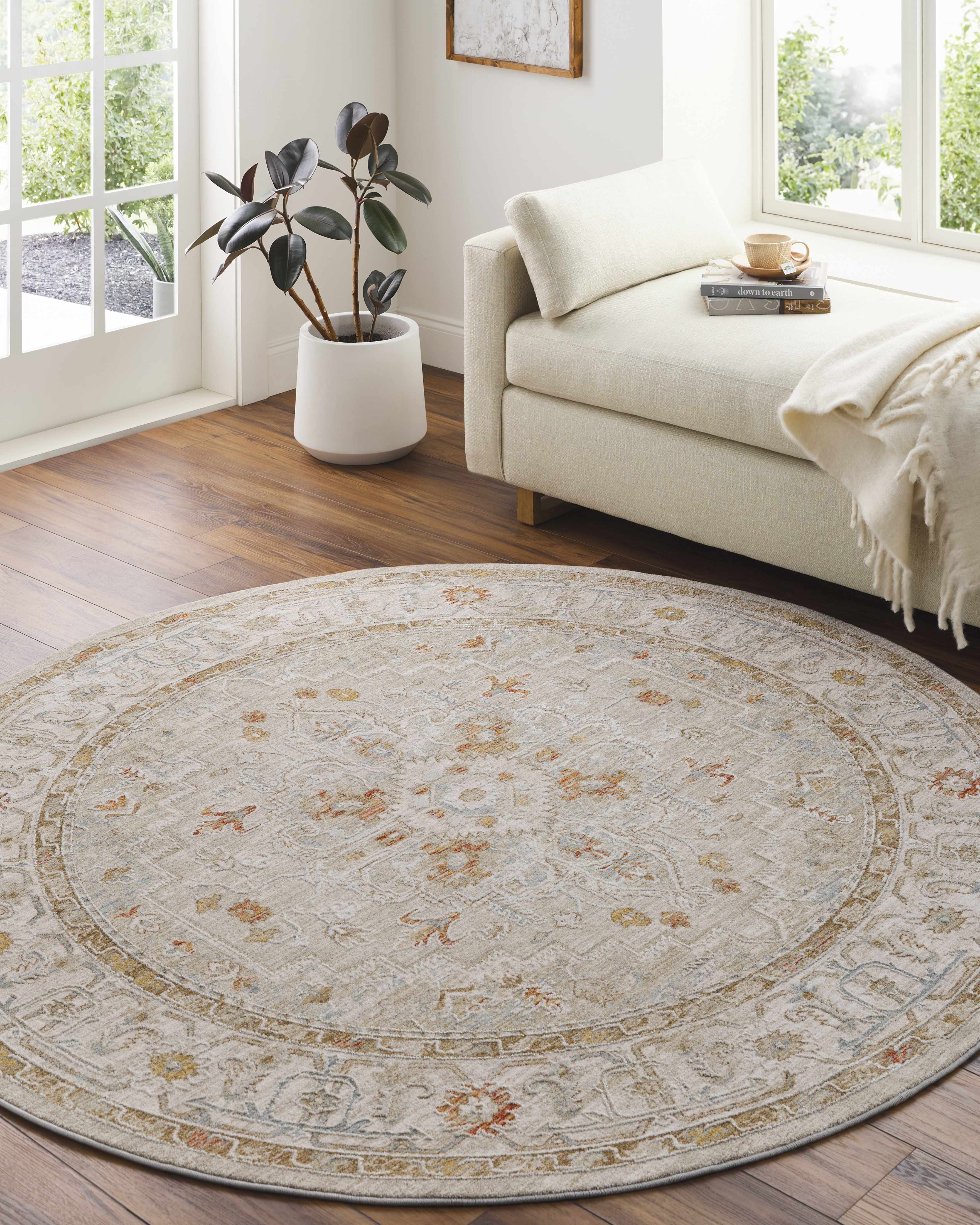 Riviera Turkish Rug  Medium Pile, Machine Woven, Denim