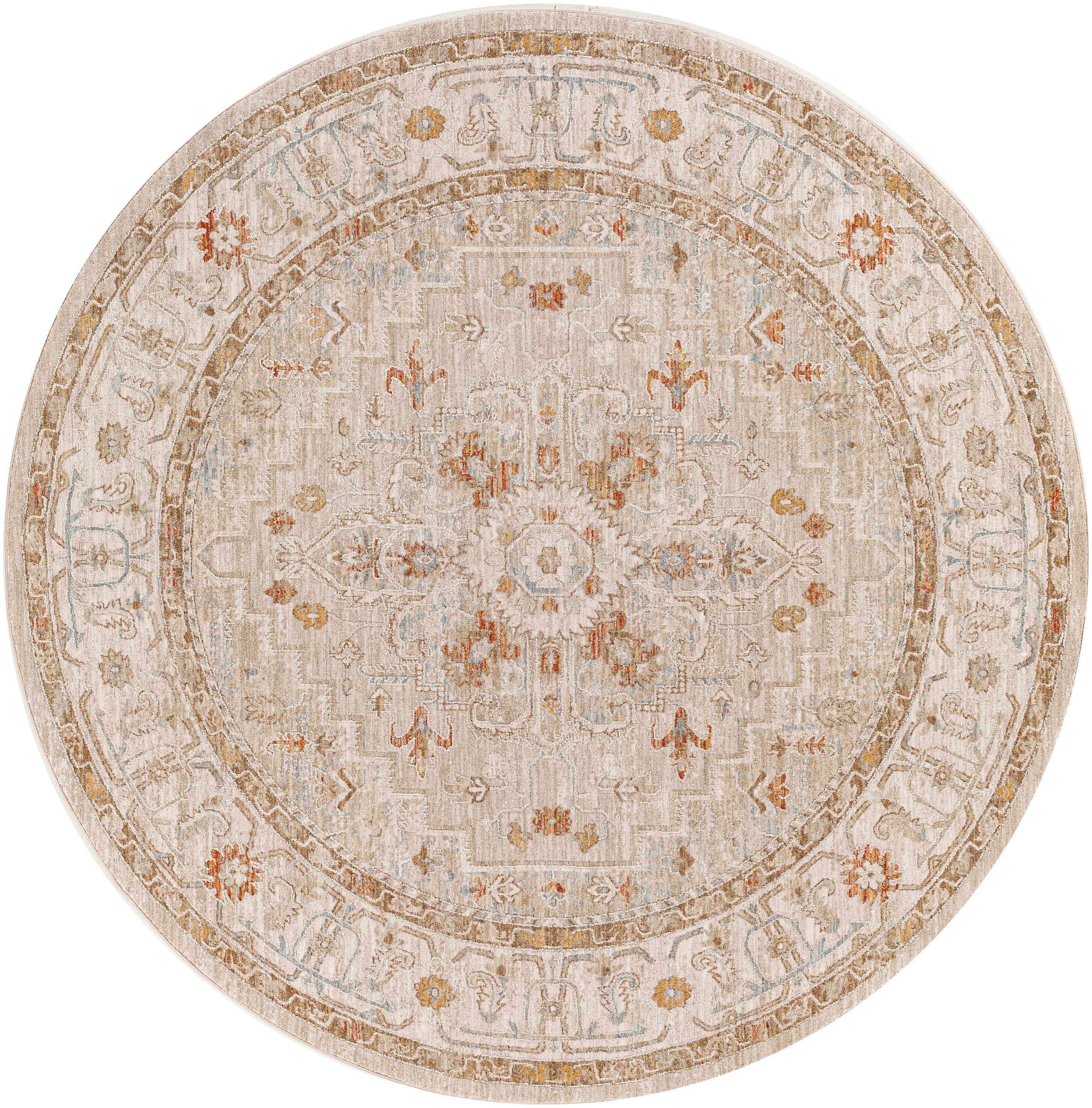 Riviera Turkish Rug  Medium Pile, Machine Woven, Denim