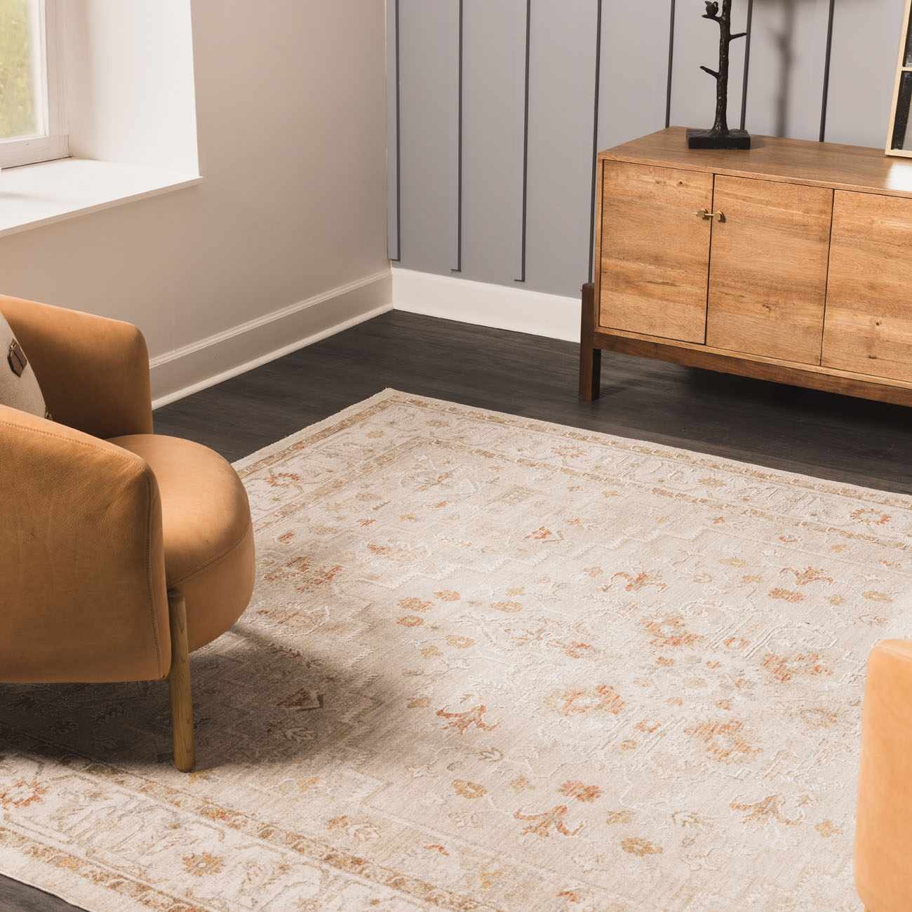 Riviera Turkish Rug  Medium Pile, Machine Woven, Denim