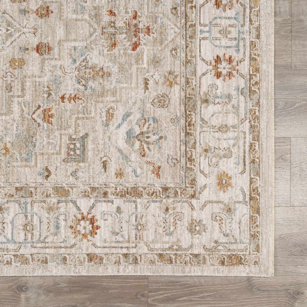 Riviera Turkish Rug  Medium Pile, Machine Woven, Denim