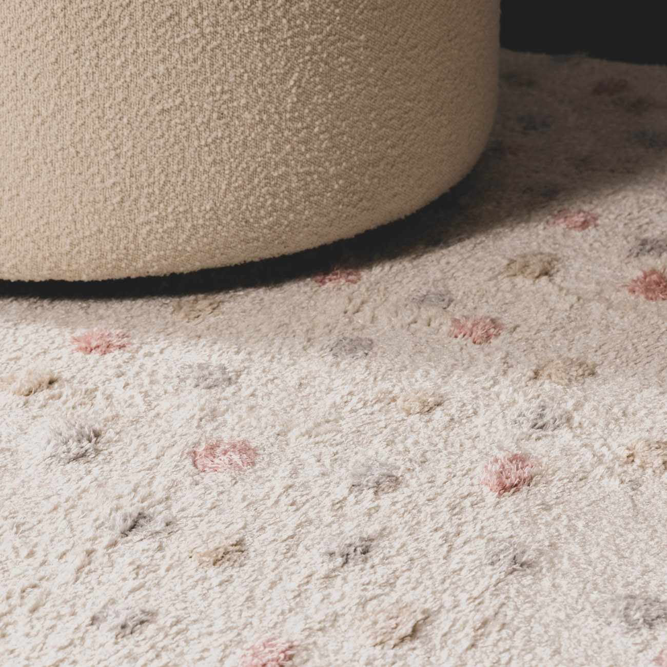 Cansu Area Rug  Plush Pile, Machine Woven, Contemporary Design