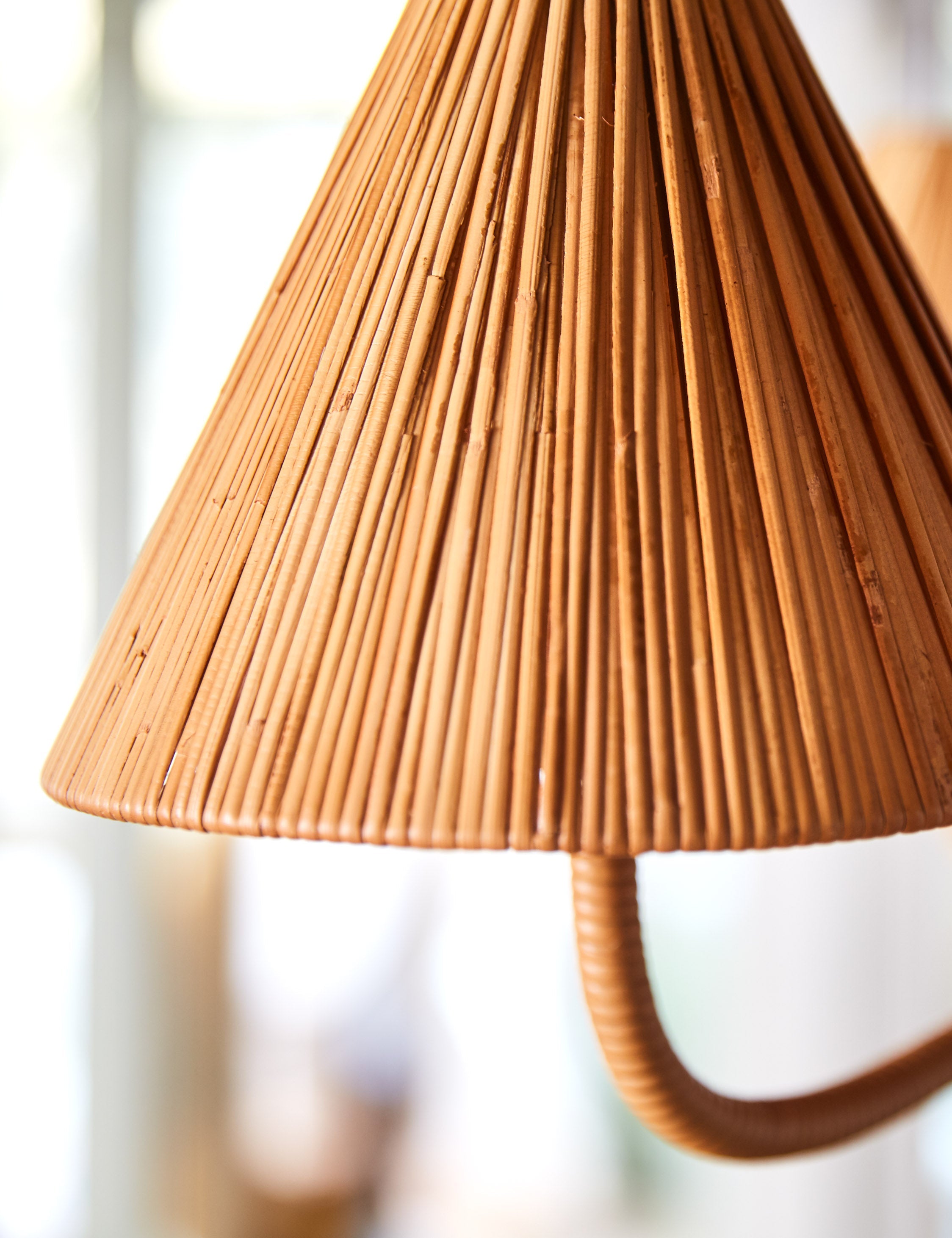 Bela Chandelier | Rattan Design with Chic Accents