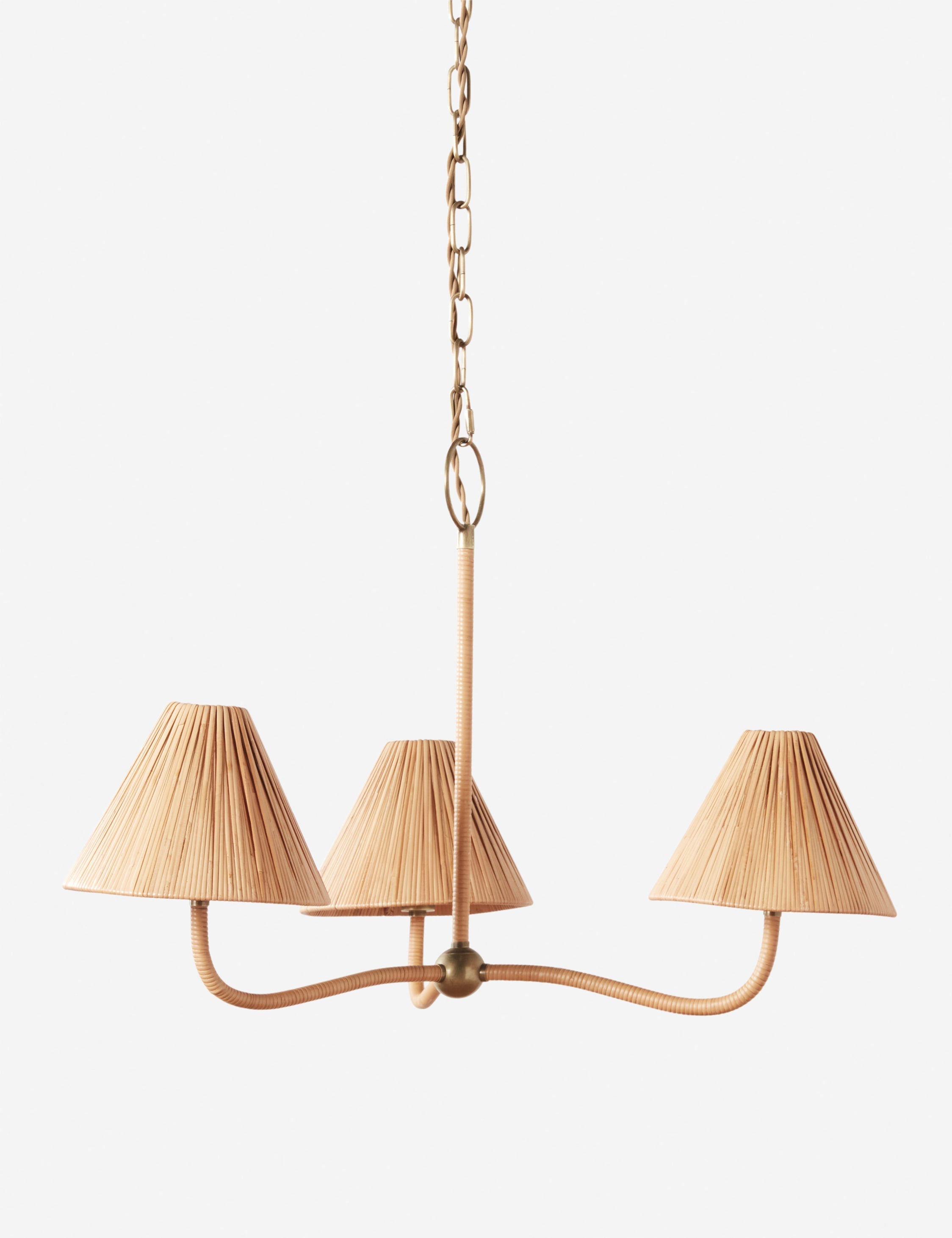 Bela Chandelier | Rattan Design with Chic Accents