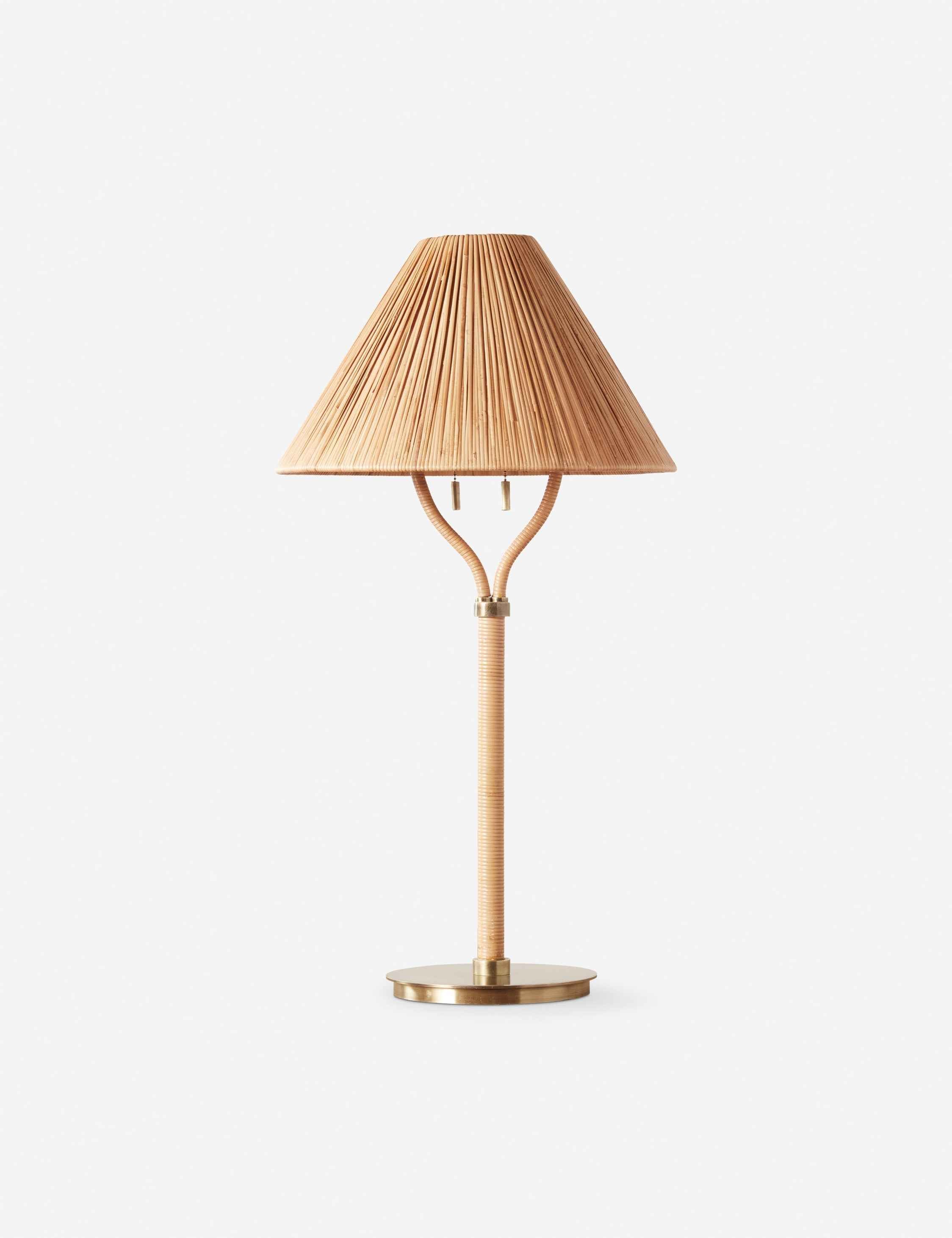 Bela Table Lamp | Rattan Design with Chic Accents