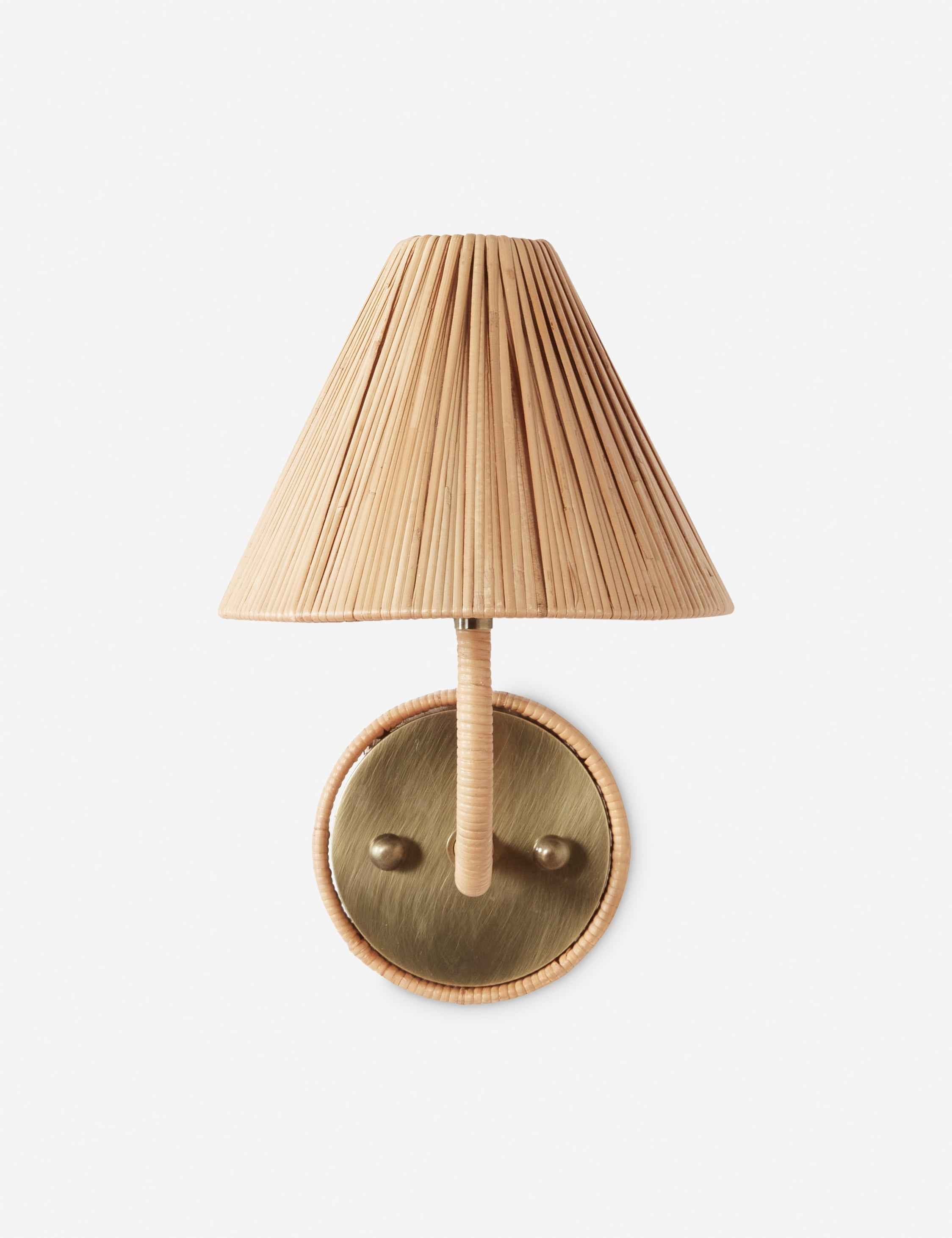 Bela Sconce | Rattan Design with Chic Accents