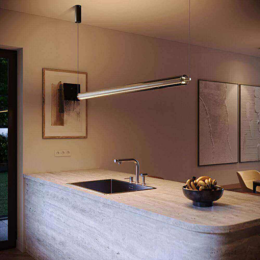 Rivio LED Pendant Light | Up & Down Lighting, Glass Cover