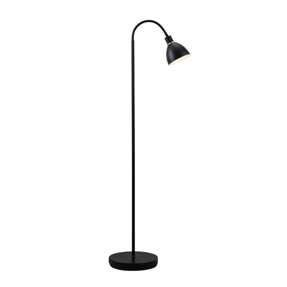 Rayo Floor Lamp | Black Metal, Rotatable Head