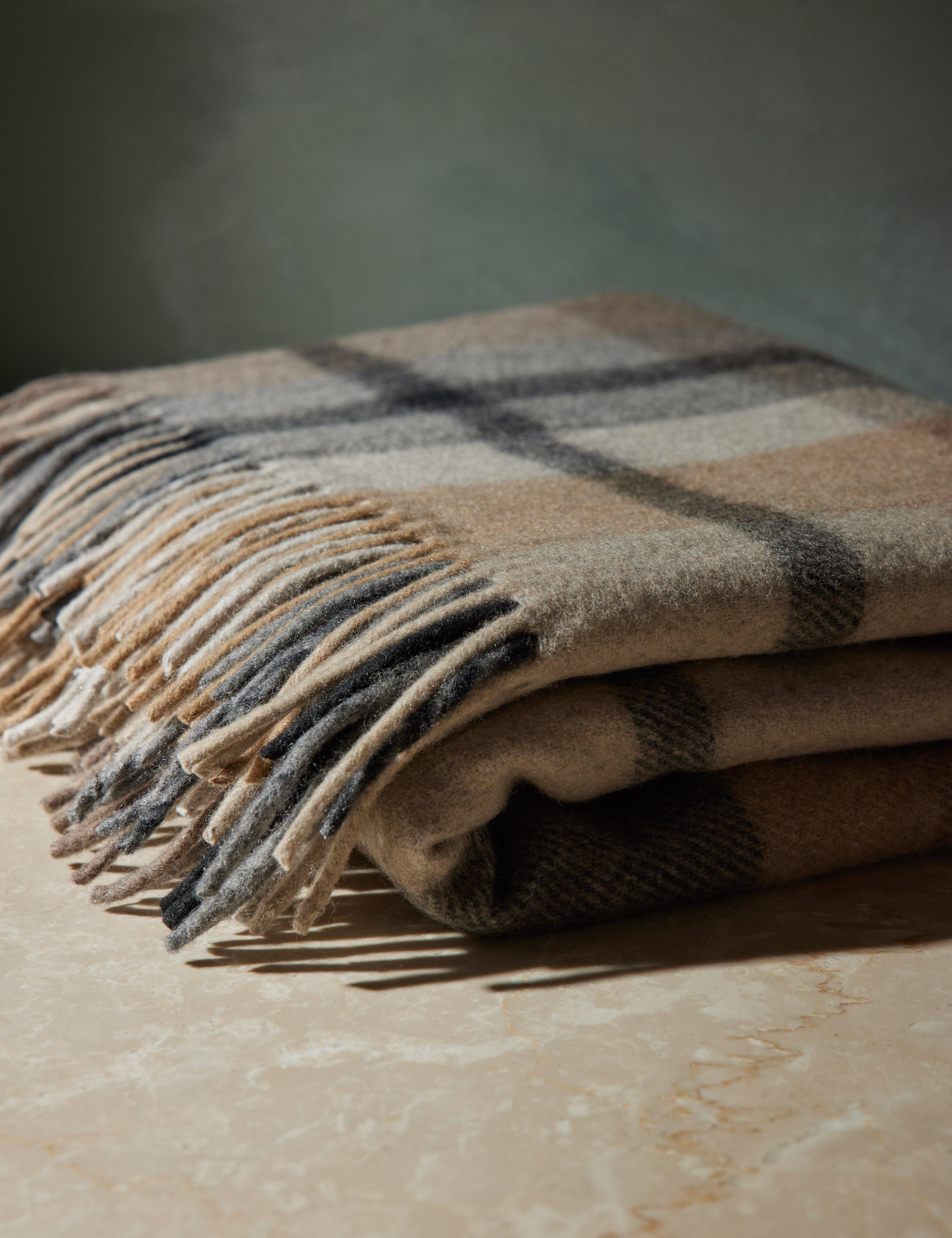 Bello Recycled Wool Throw | Soft, Durable Twill Weave Blanket
