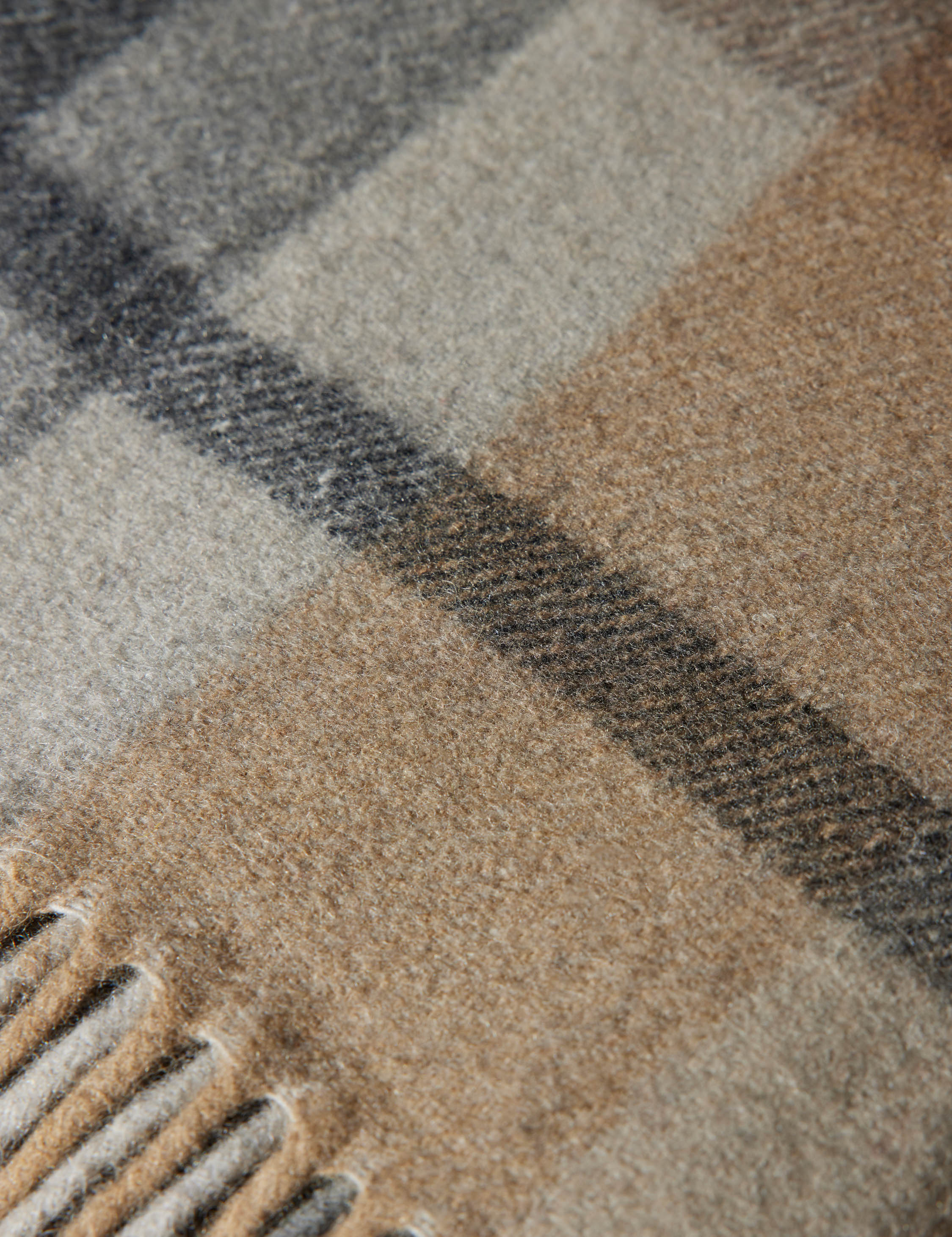 Bello Recycled Wool Throw | Soft, Durable Twill Weave
