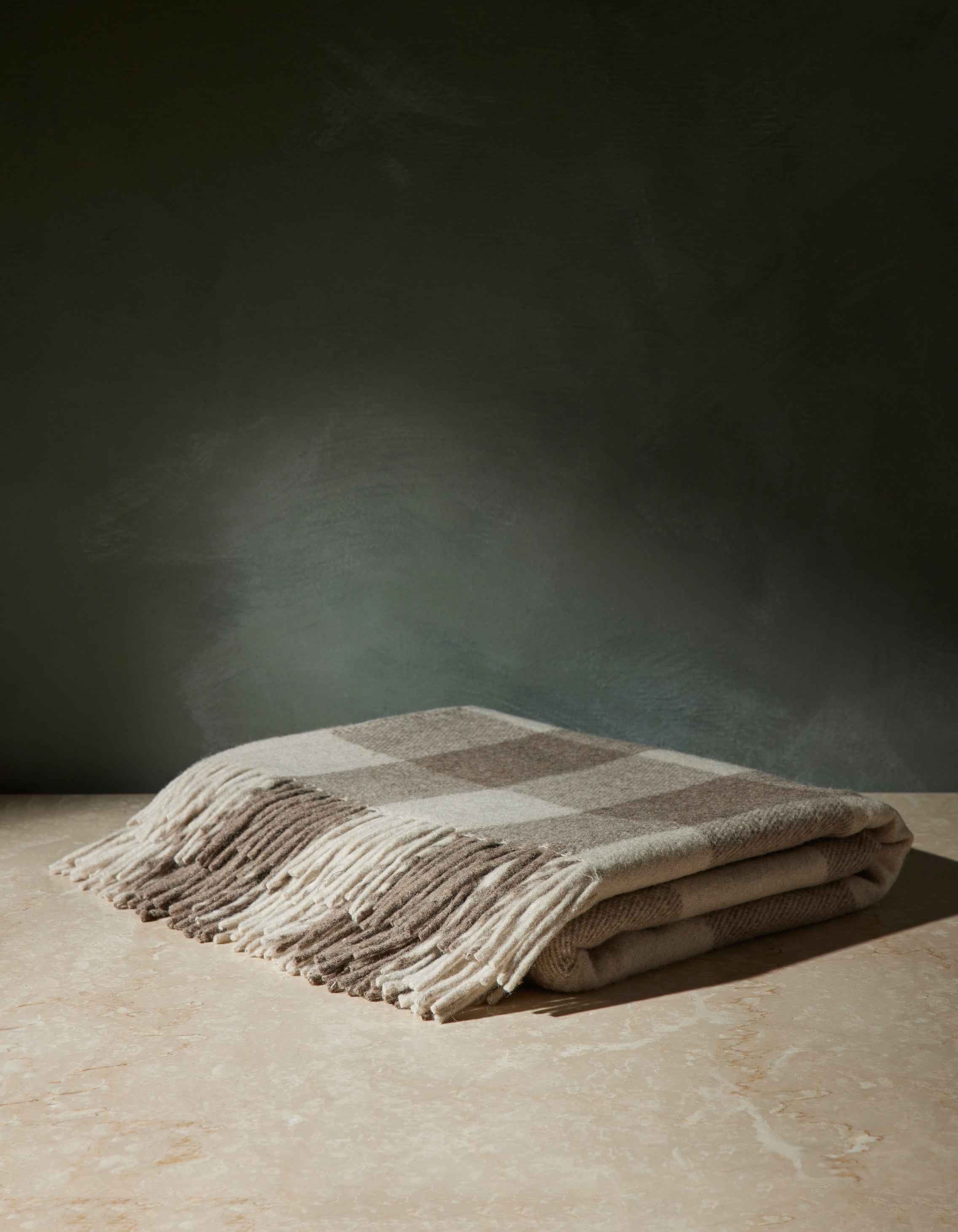 Bello Recycled Wool Throw | Soft, Durable Twill Weave Blanket