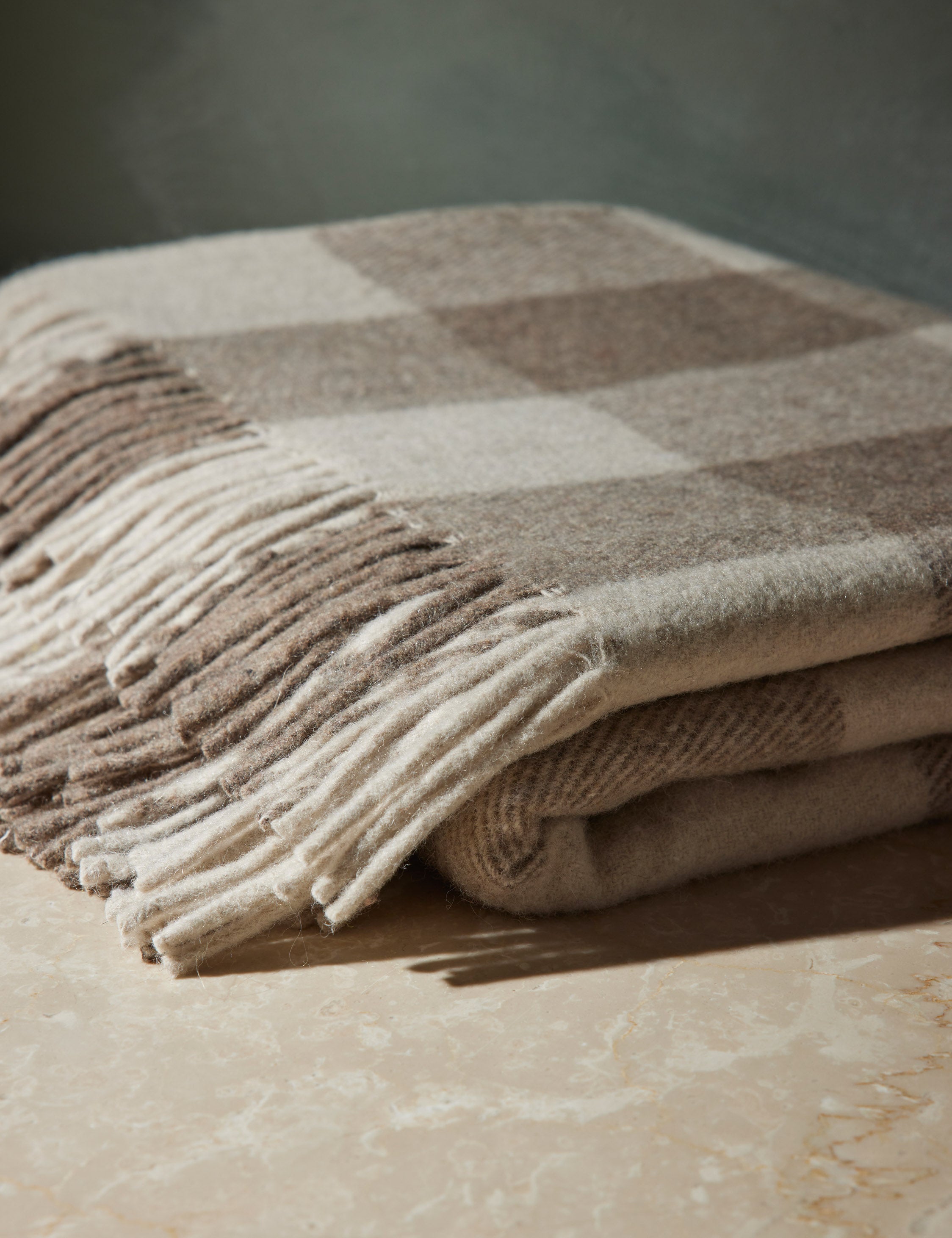 Bello Recycled Wool Throw | Soft, Durable Twill Weave