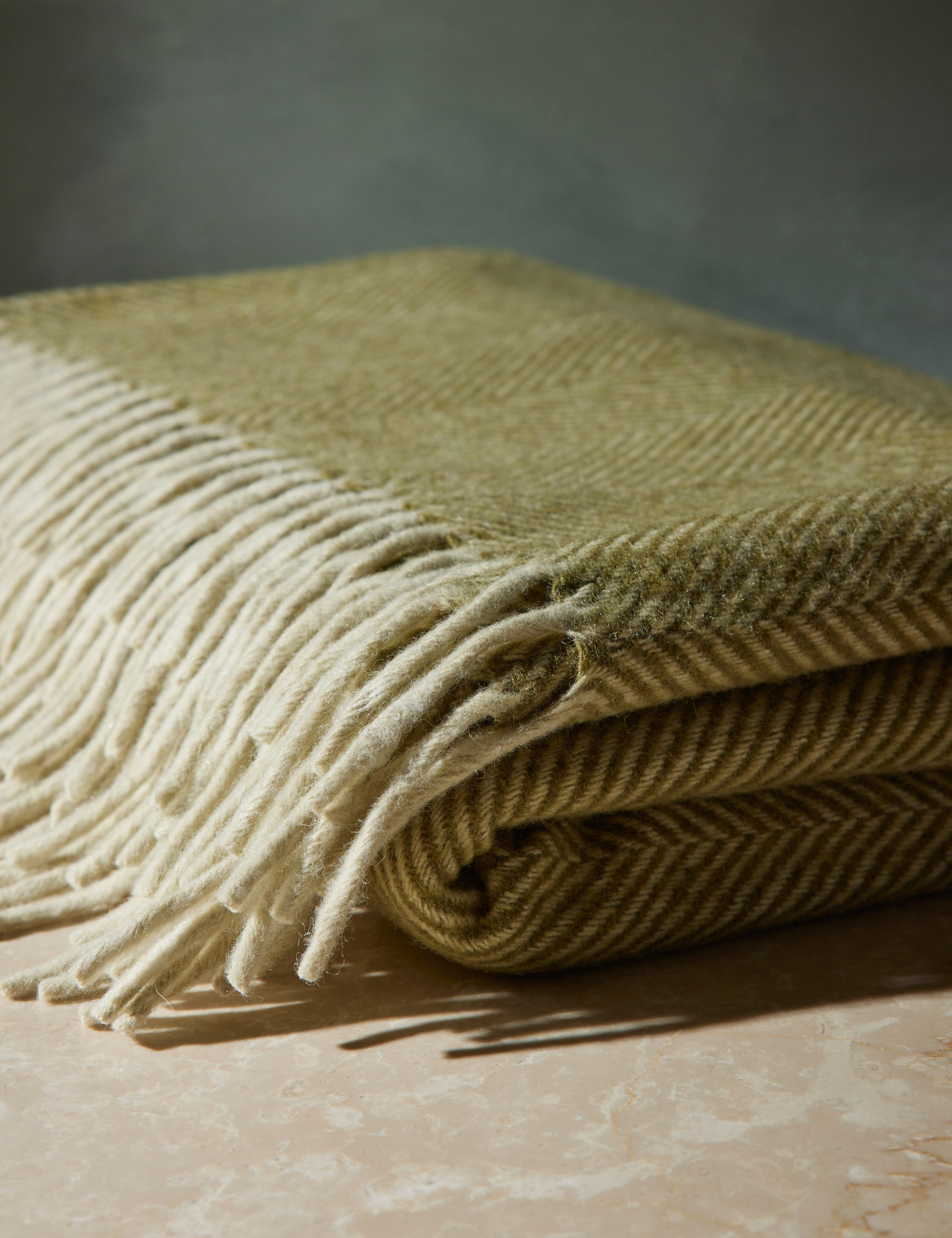 Bello Recycled Wool Throw | Soft, Durable Twill Weave Blanket