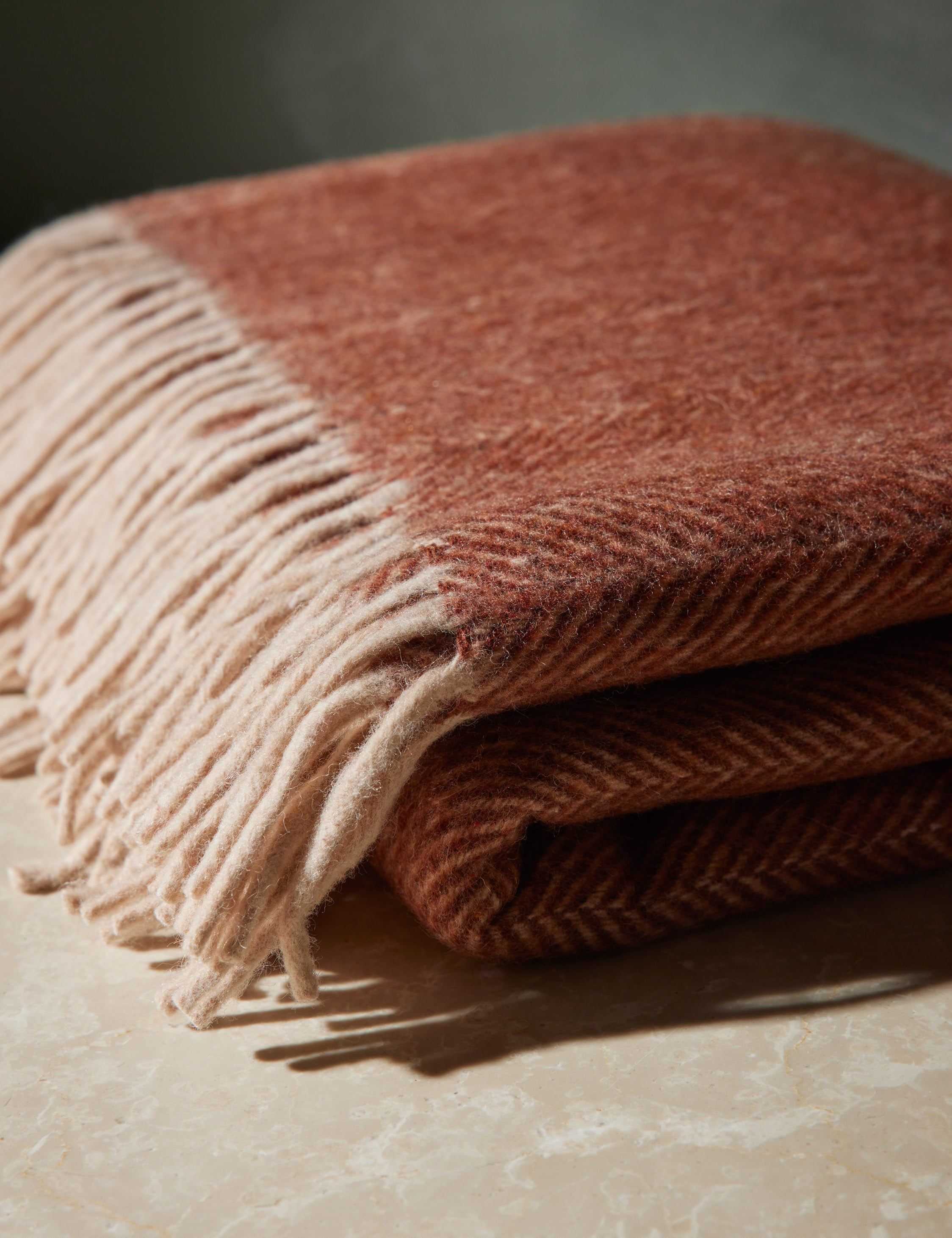 Bello Recycled Wool Throw | Soft, Durable Twill Weave