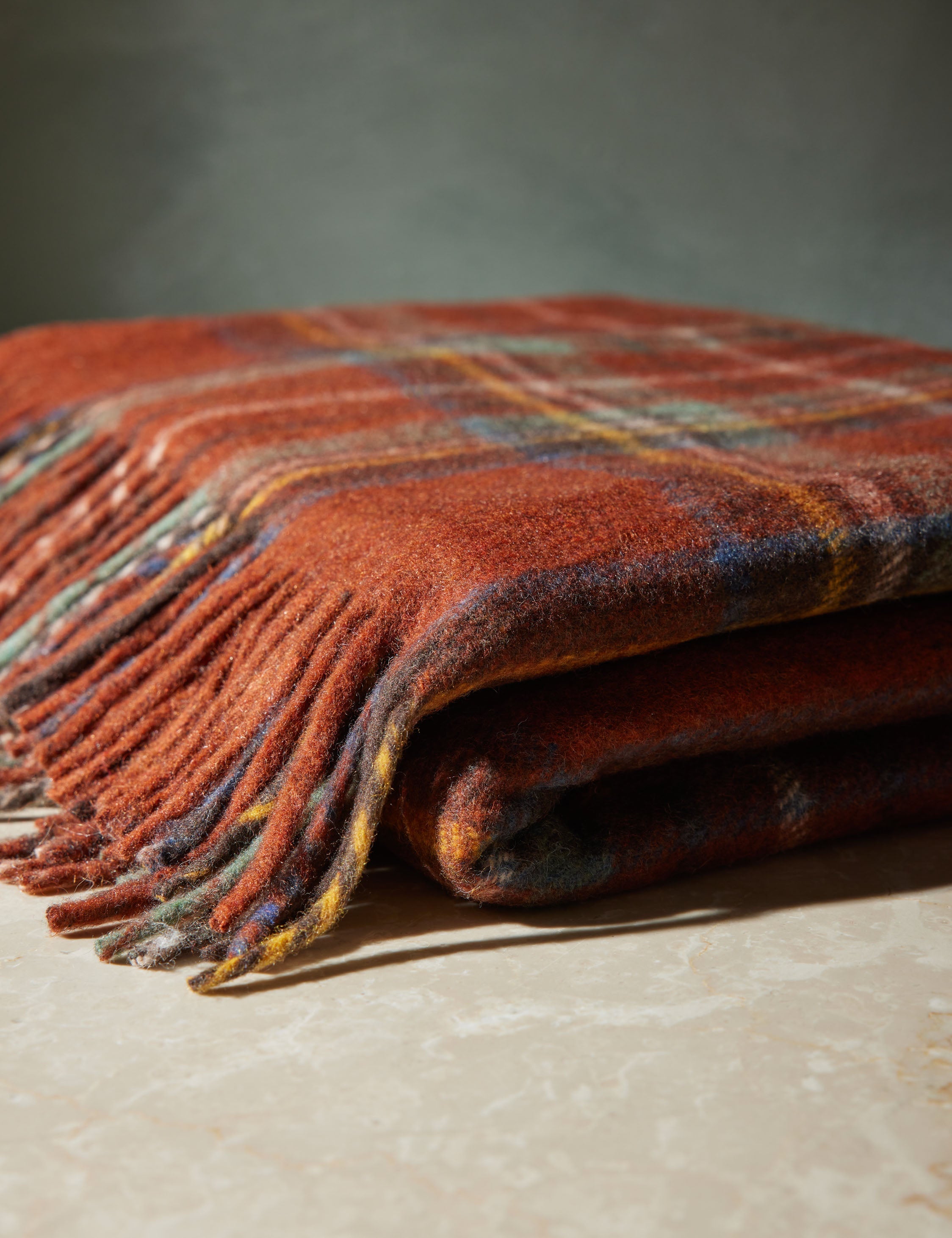 Bello Recycled Wool Throw | Soft, Durable Twill Weave Blanket