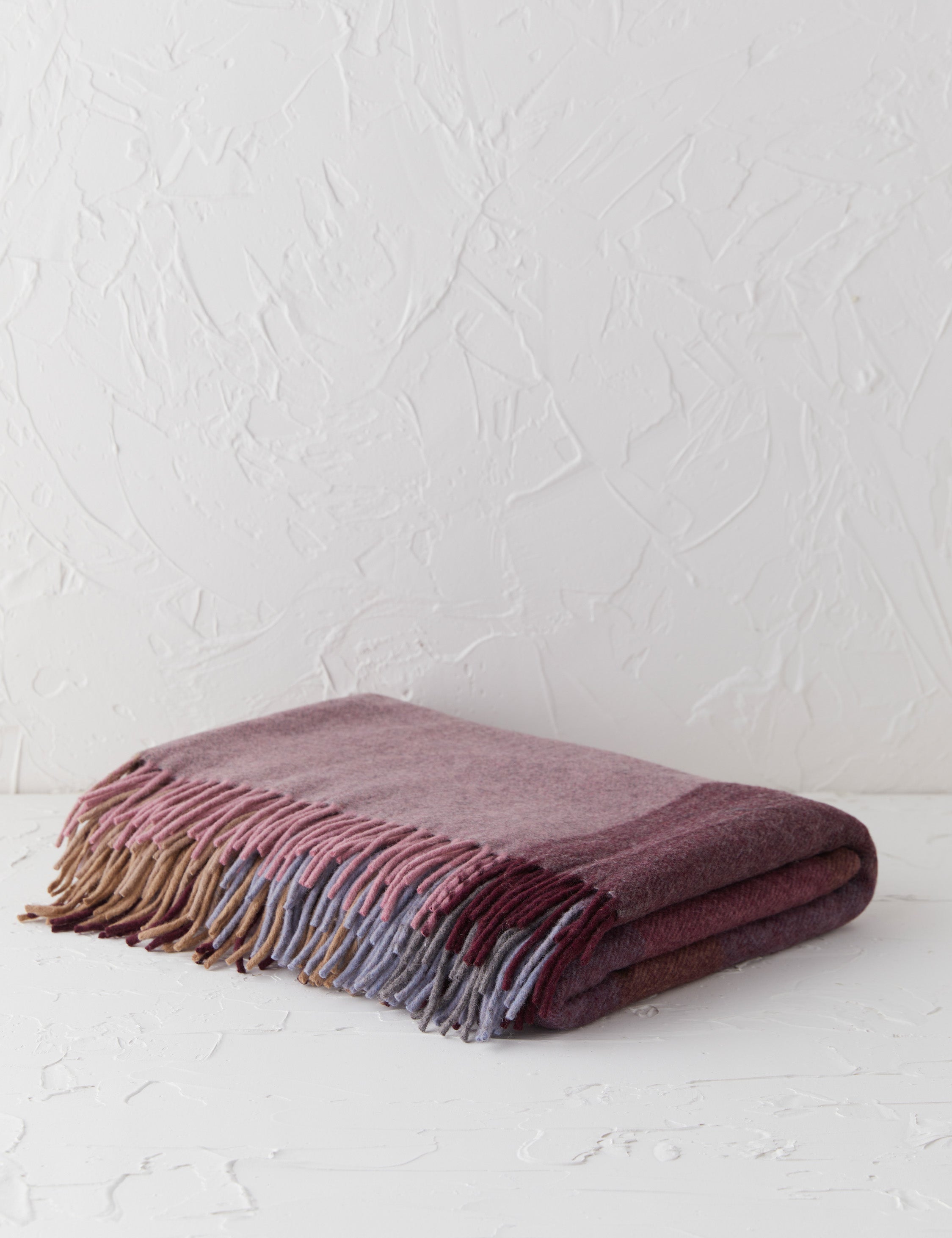 Bello Recycled Wool Throw | Soft, Durable Twill Weave Blanket