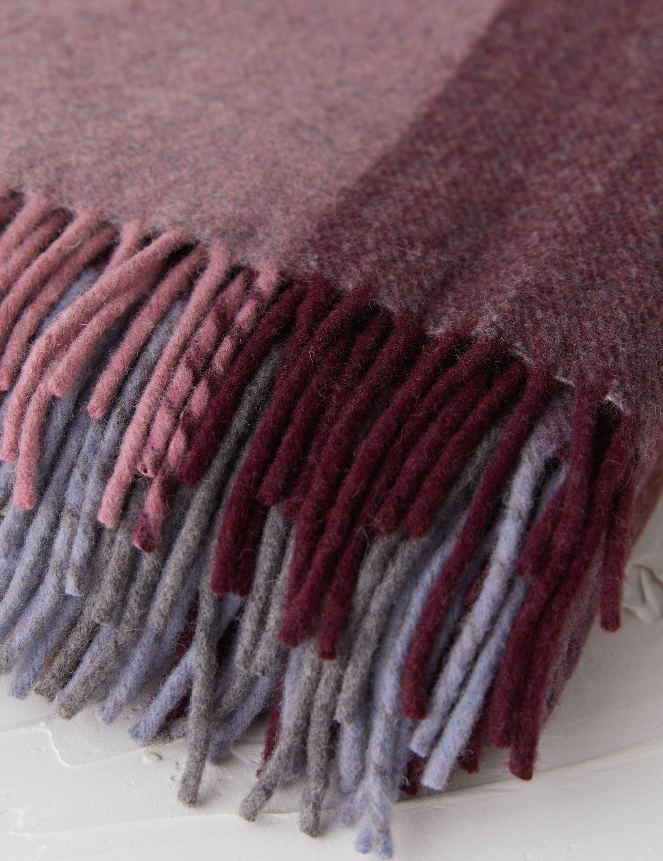 Bello Recycled Wool Throw | Soft, Durable Twill Weave Blanket