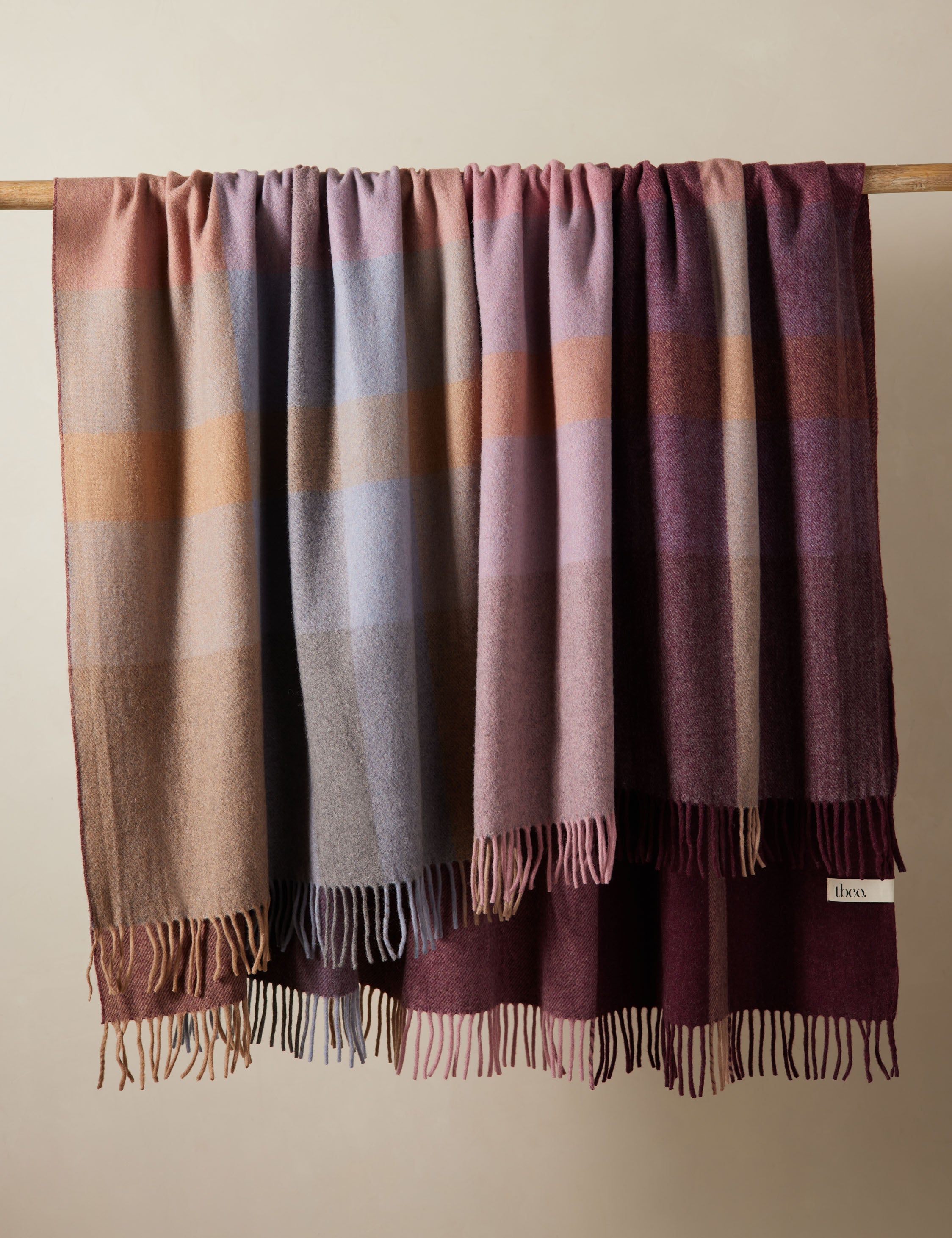 Bello Recycled Wool Throw | Soft, Durable Twill Weave