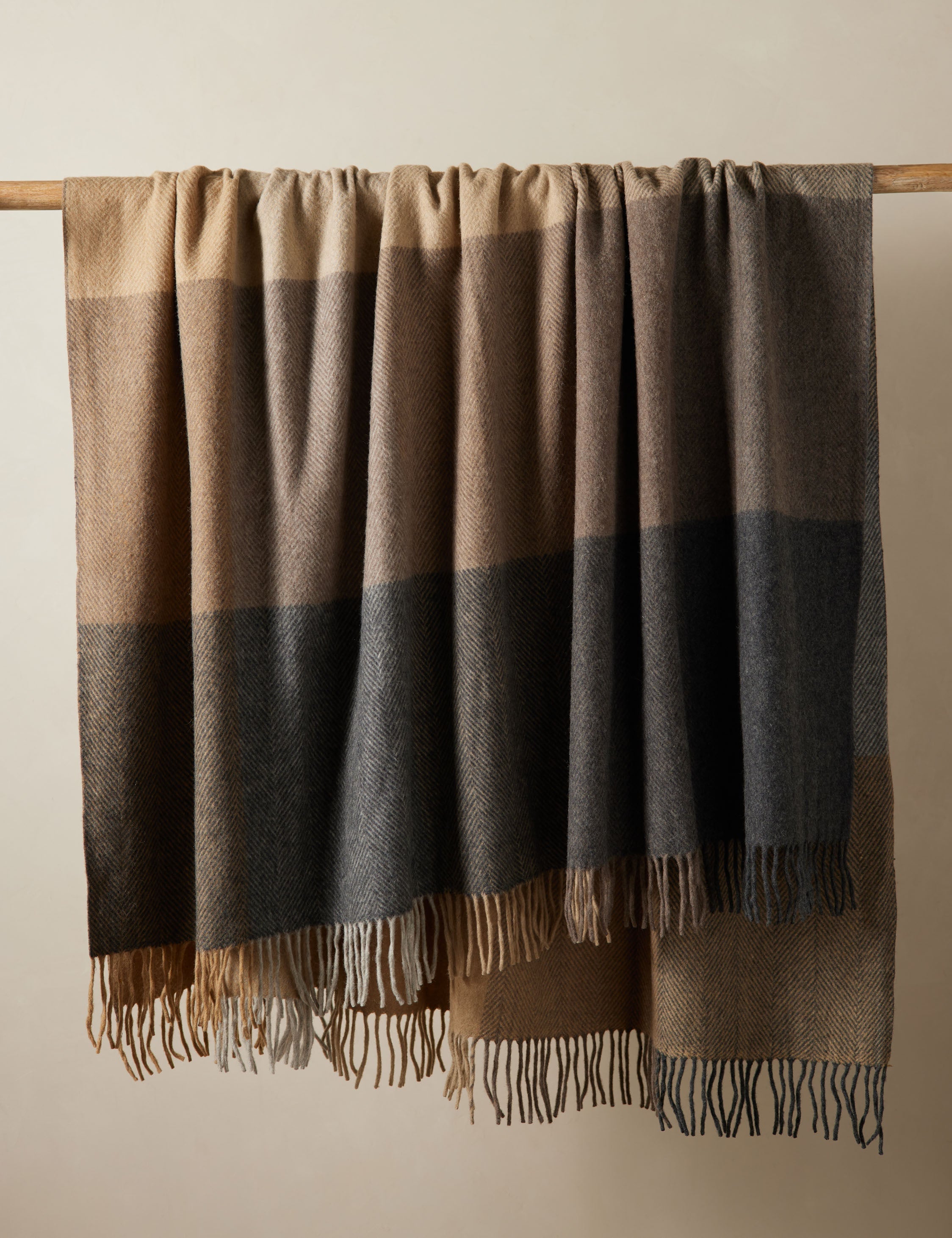 Bello Recycled Wool Throw | Soft, Durable Twill Weave
