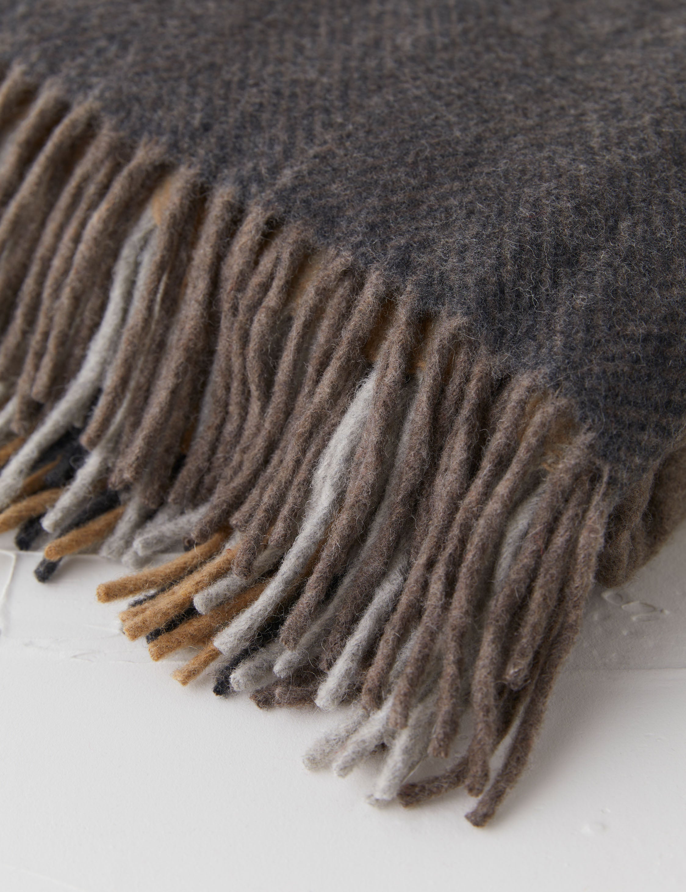 Bello Recycled Wool Throw | Soft, Durable Twill Weave Blanket