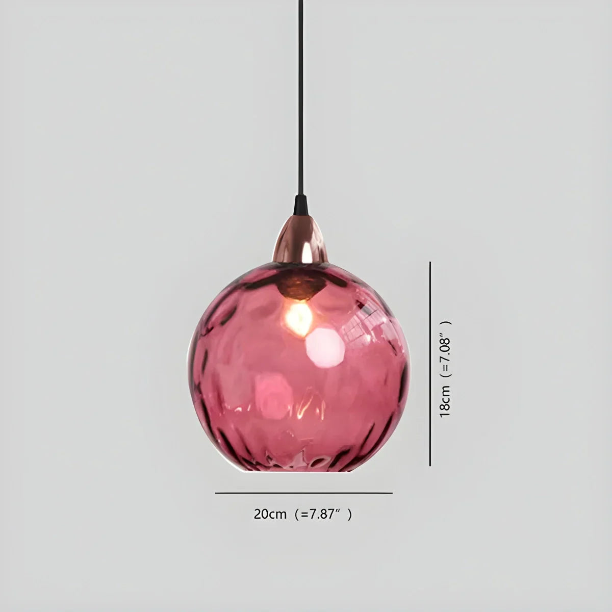 Luma Droplet Pendant Light | Elegant Glass Design, Warm 3000K Light