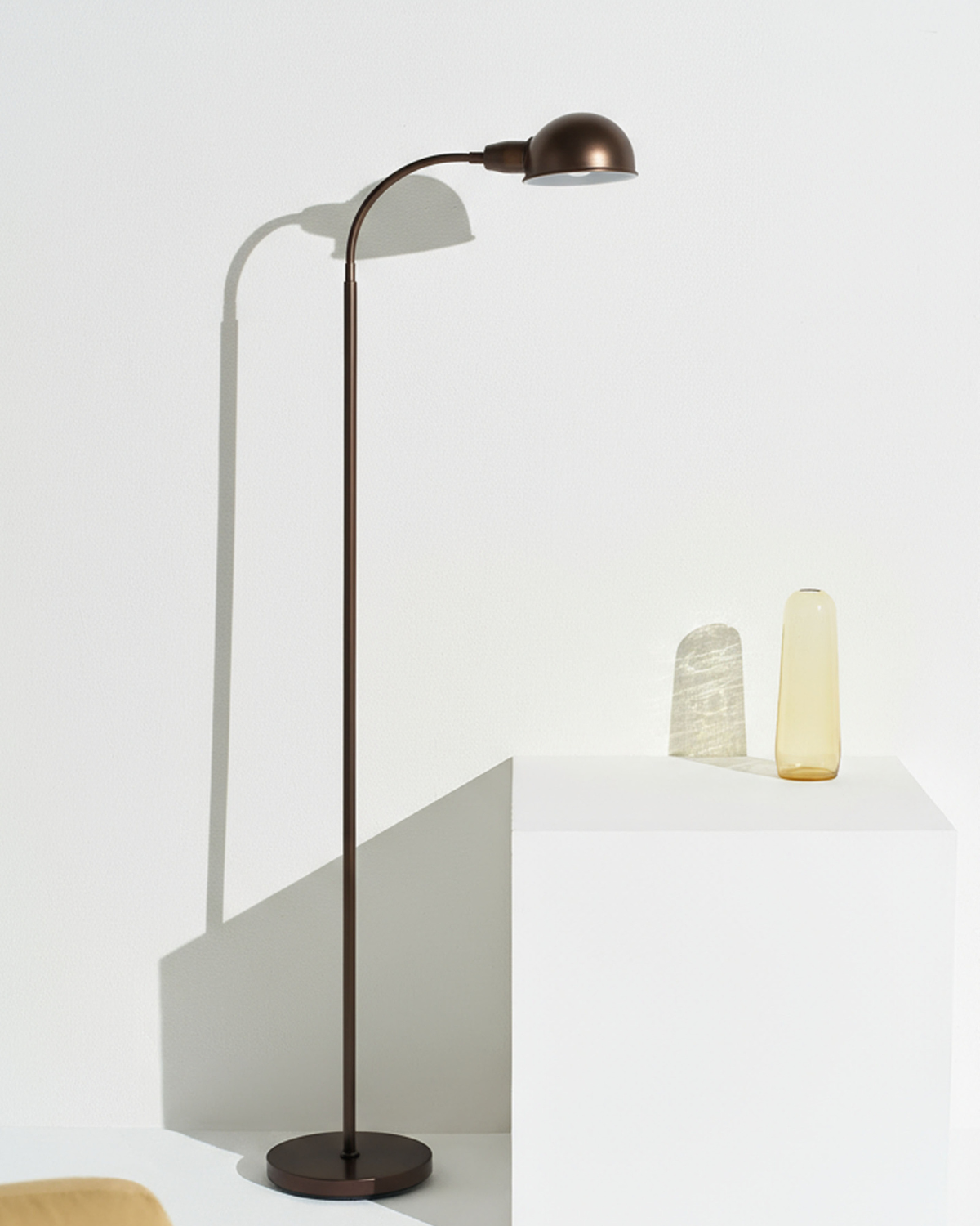 Regent Floor Lamp | Flexible Gooseneck, Apothecary Style