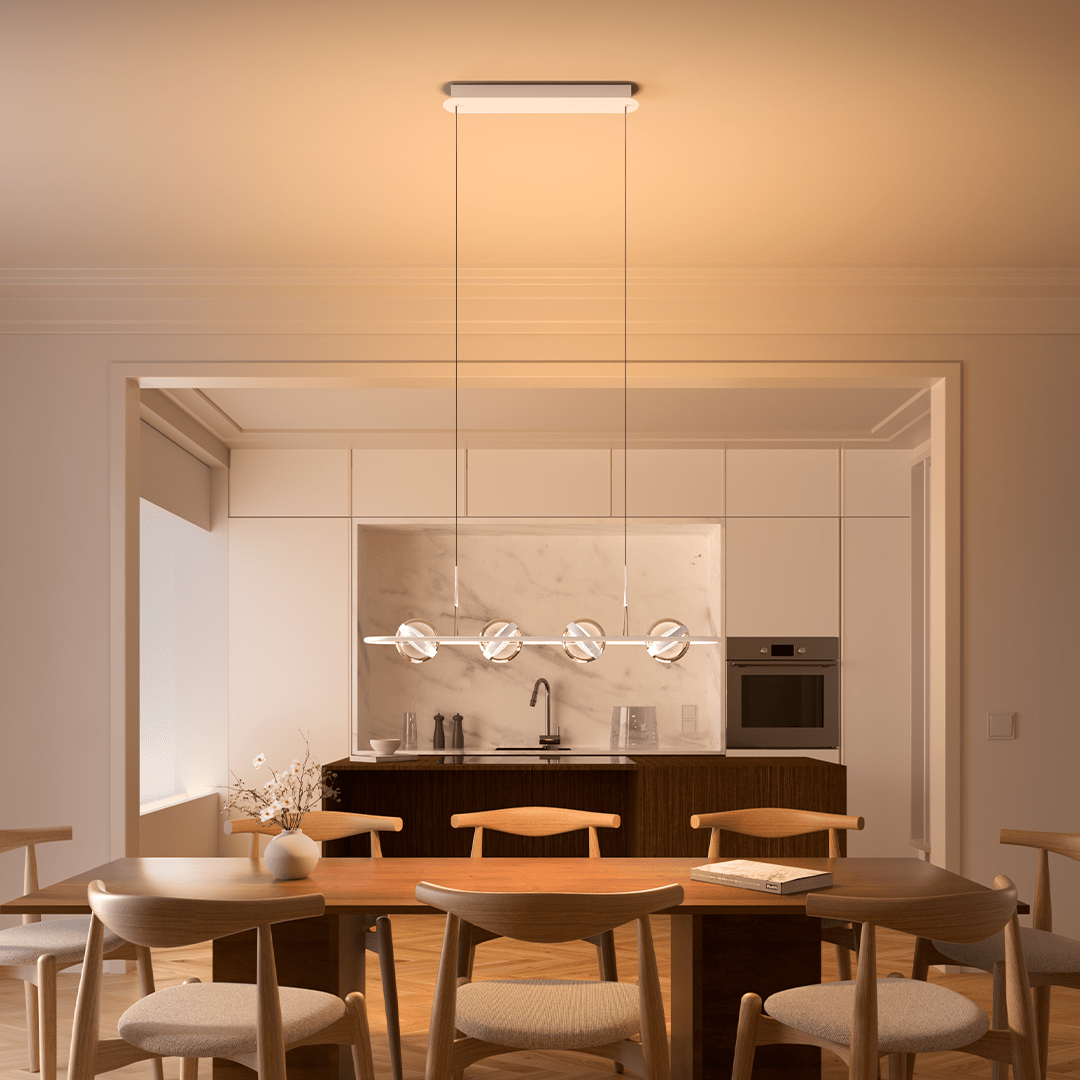Rivo LED Pendant Light | Dimmable, Hand-Blown Glass Spheres