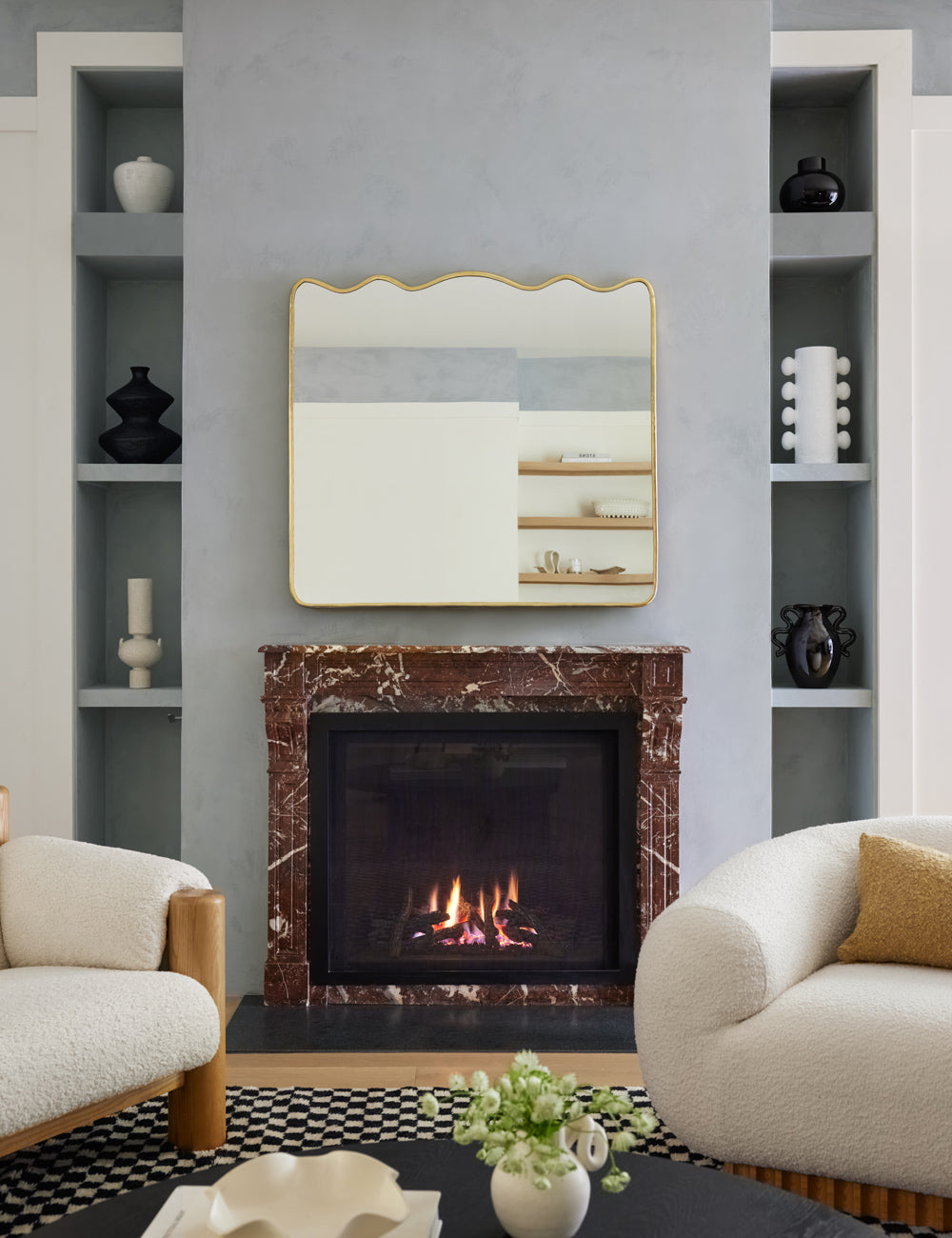Rook Mantel Mirror | Slim Framed, Chic Design