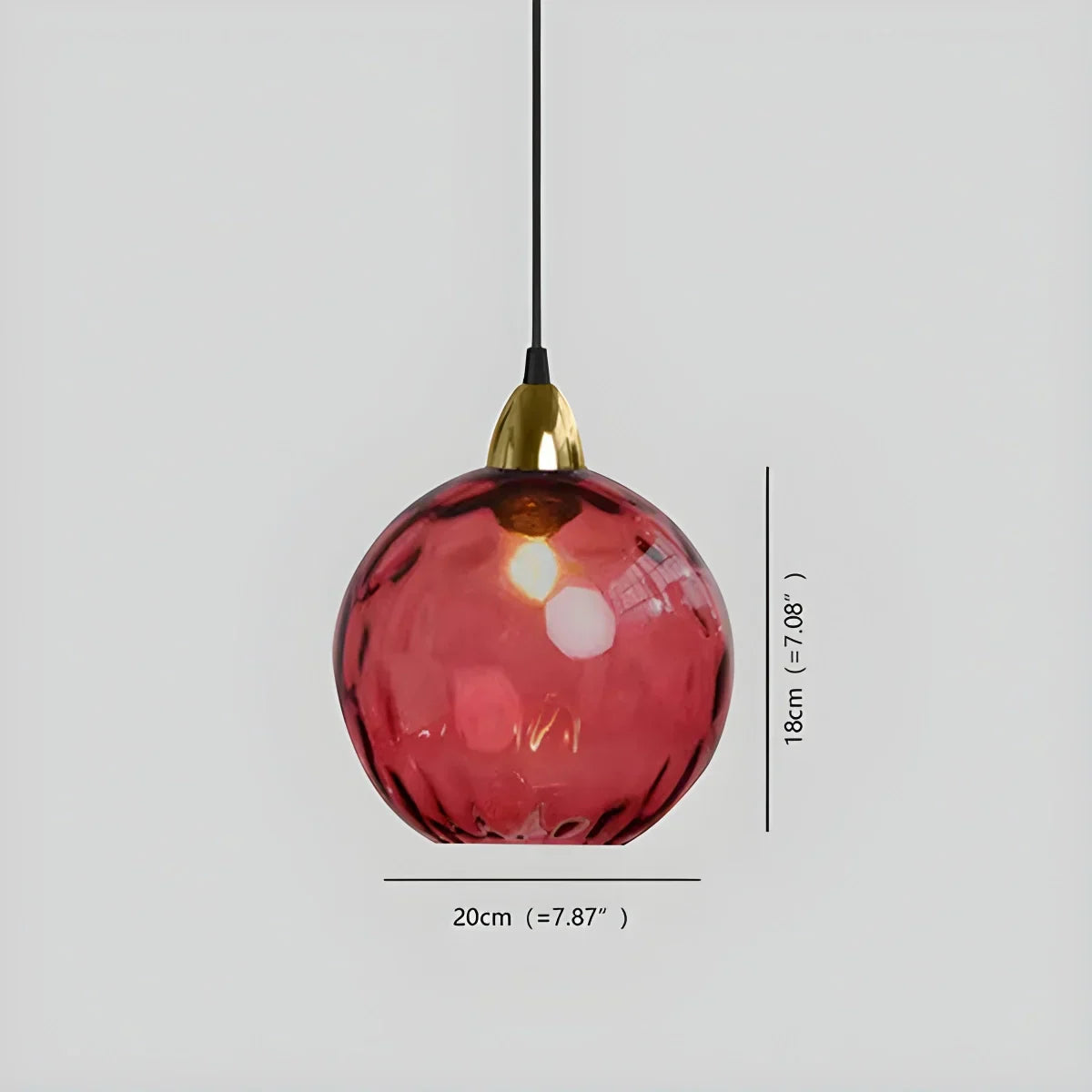 Luma Droplet Pendant Light | Elegant Glass Design, Warm 3000K Light