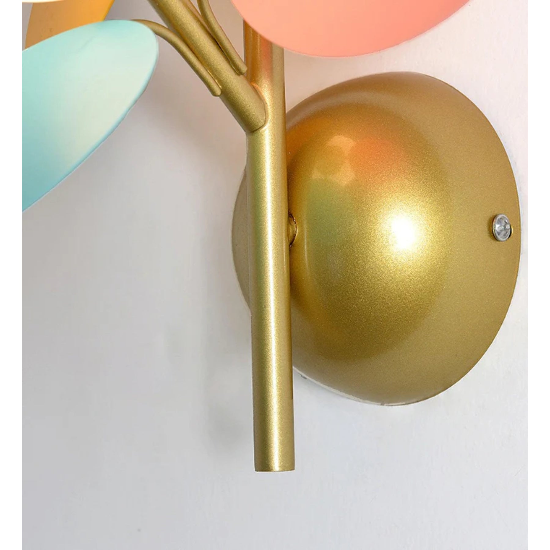 Fiora Wandlamp | Abstract Bloemmotief met Pastelkleurige Schijven