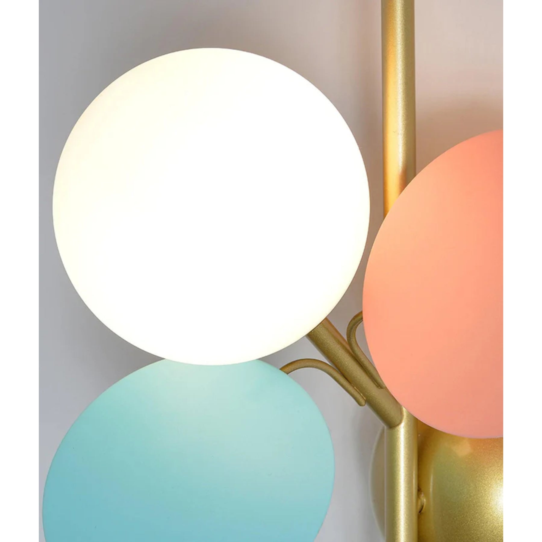 Fiora Wandlamp | Abstract Bloemmotief met Pastelkleurige Schijven