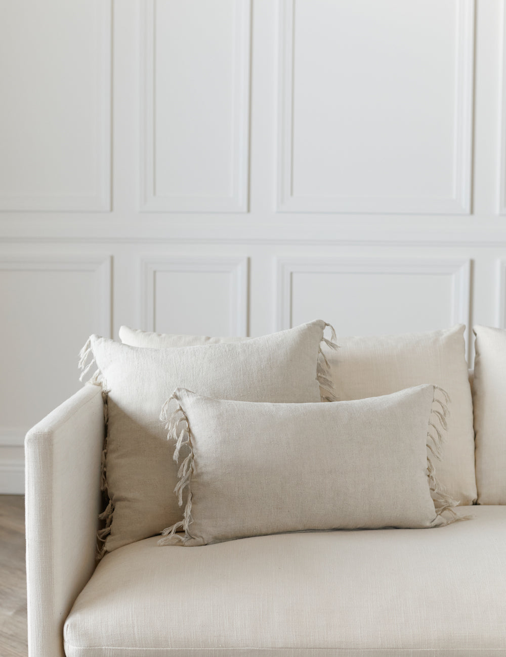 Brio Linen Pillow | Handmade with Tasseled Ends