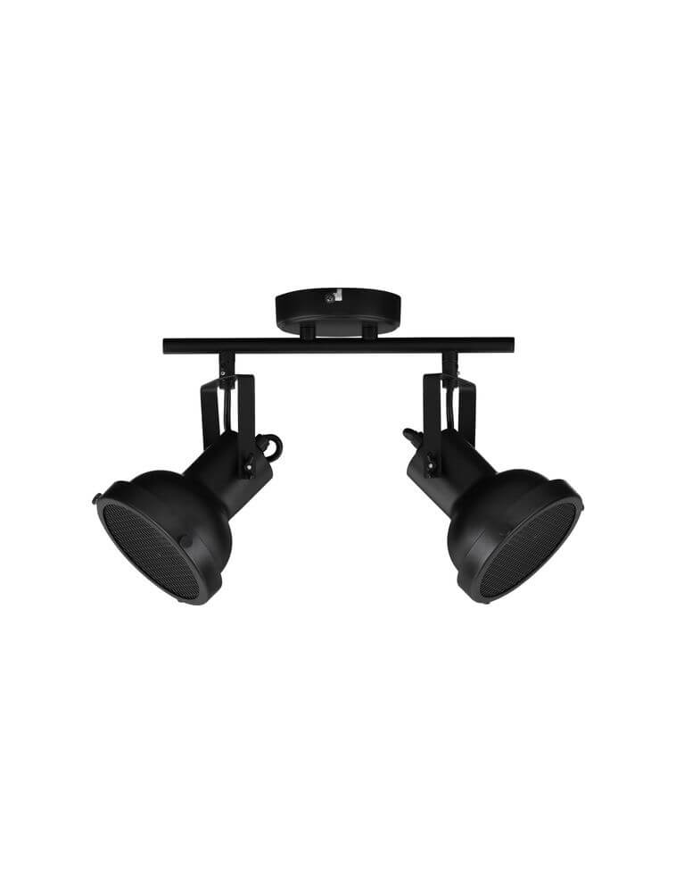 Rivo Ceiling Light | Adjustable GU10 2-Bulb Matte Black