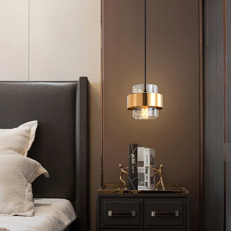Brio Pendant Light | Smoked Glass & Brass Design