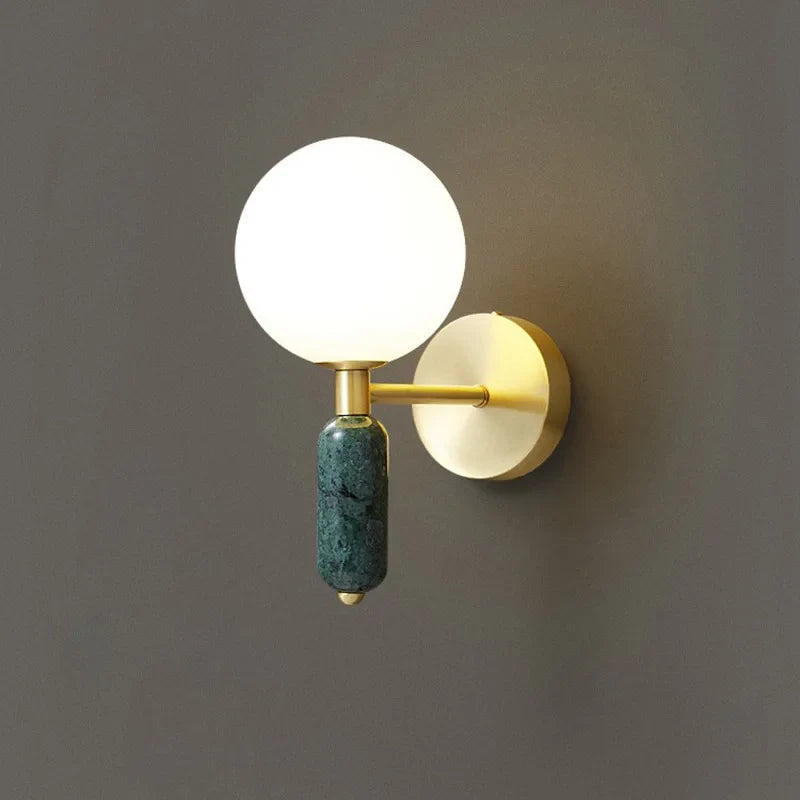 Bela Wall Lamp | Marble & Glass, Soft Ambient Lighting