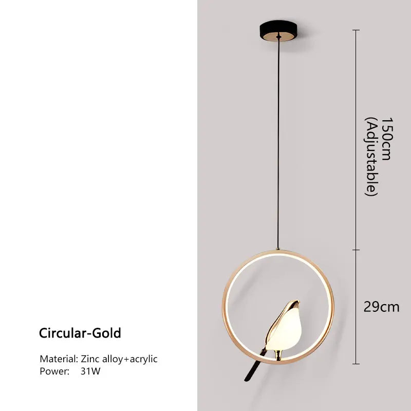 Mira Pendant Light | Nordic LED, Adjustable Height