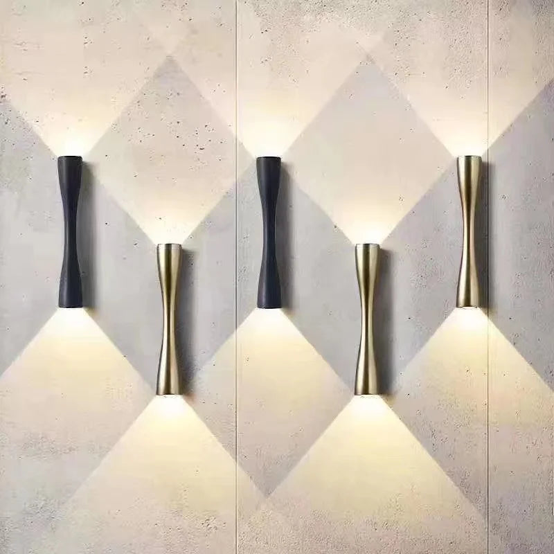 Bela Wall Lamp | Modern Gold, Up & Down Waterproof Design