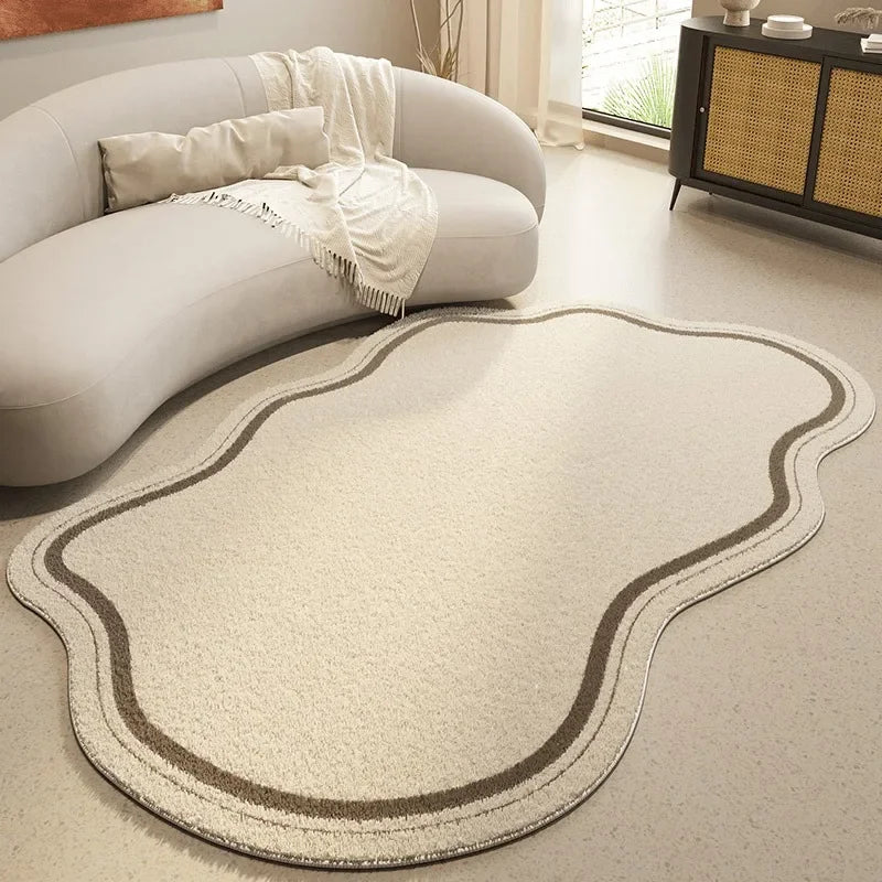 Bela Irregular Area Rug | Non-Slip Soft Texture, Minimalist Design