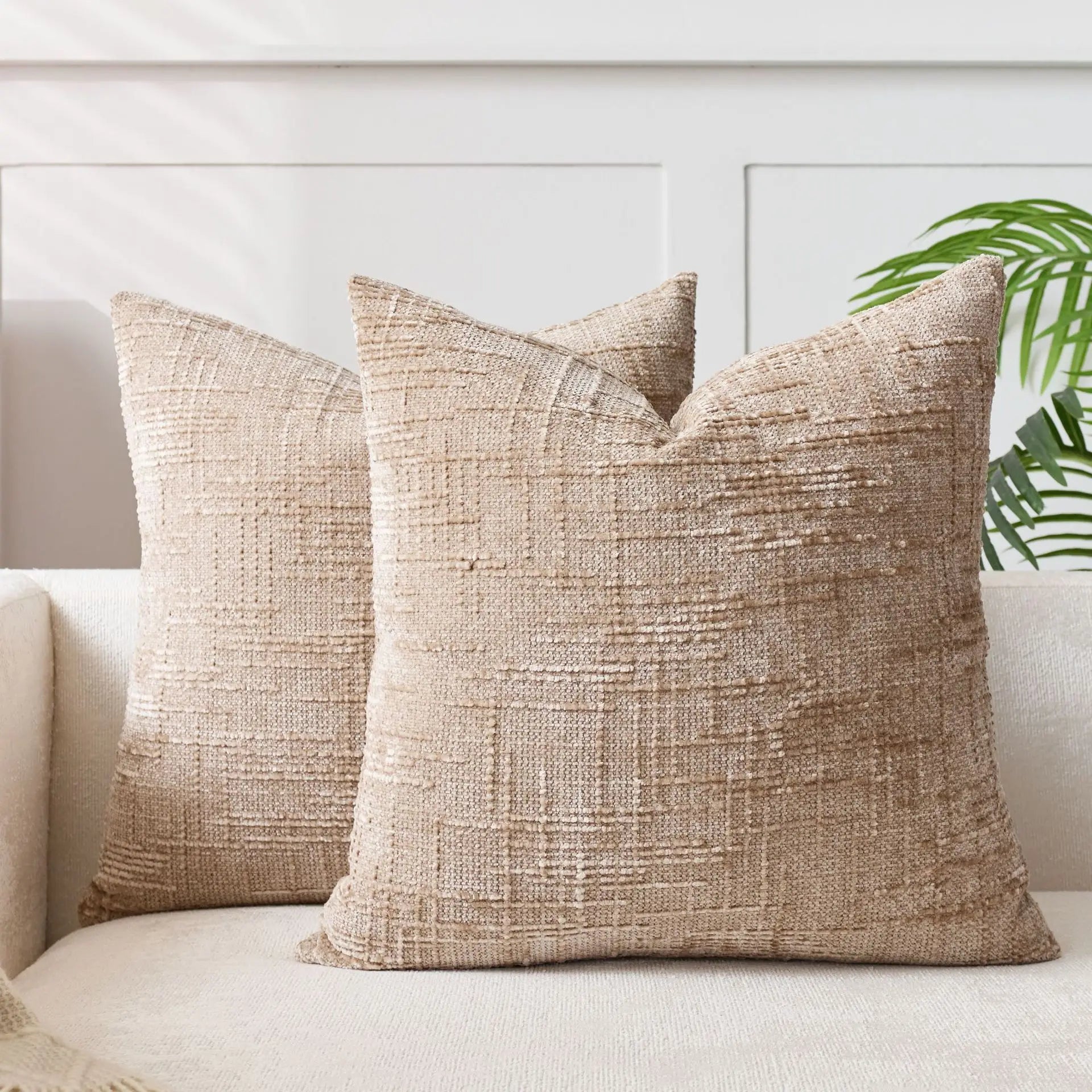Bela Chenille Kussenhoes | Luxe Geweven Structuur, Wasbaar