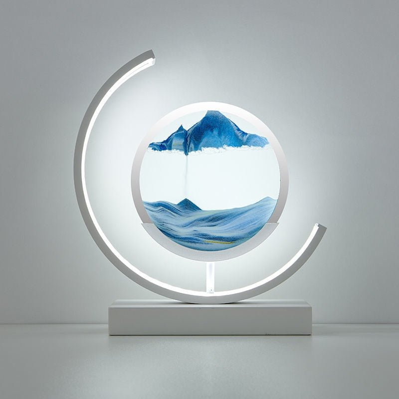 Bello LED Table Lamp | 360° Rotation, Dynamic Sand Art