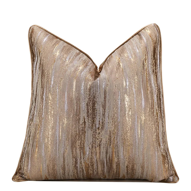 Aureo Luxe Sierkussenhoes | Elegant Glanzend Patroon, 45x45 cm