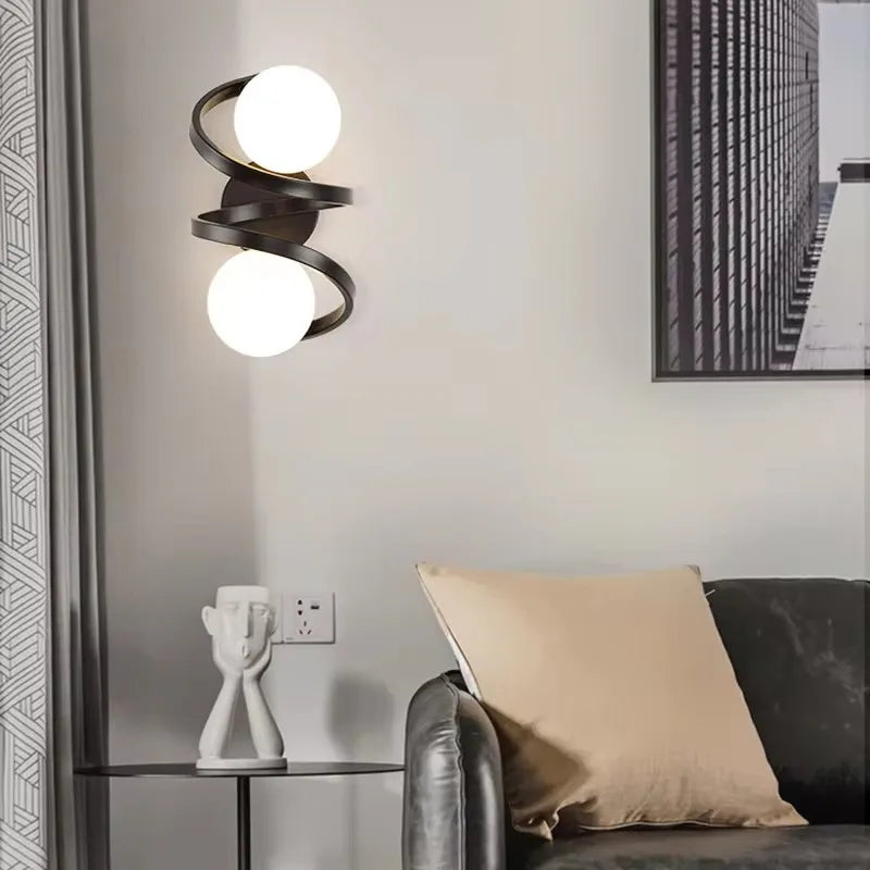 Bello Wall Light | Modern Dual LED Globe, Soft Ambient Illumination
