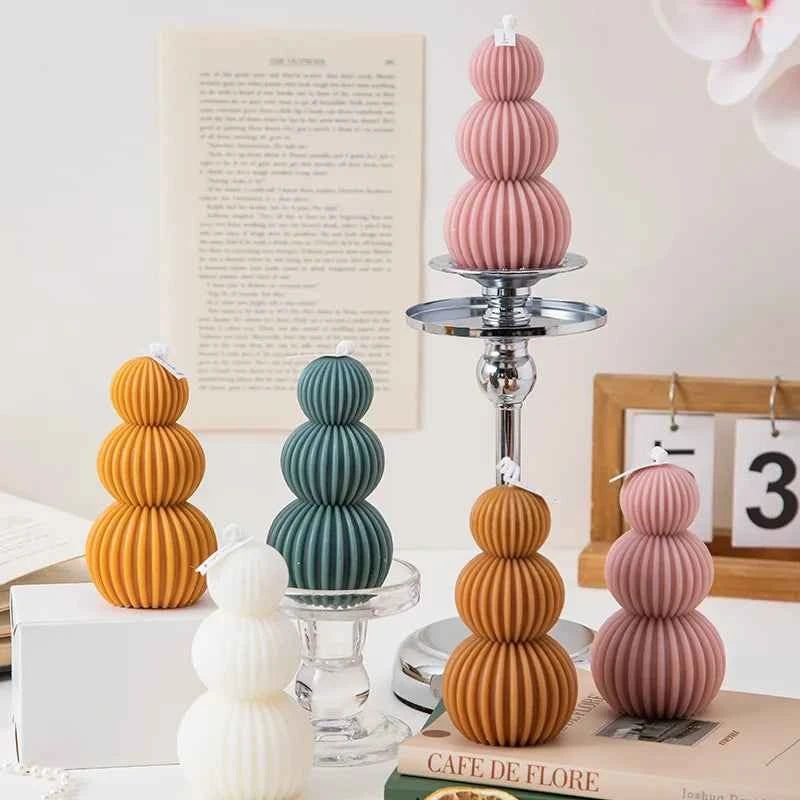 Breeze Geurkaars | Uniek Golfontwerp, Decoratieve Sculptuur